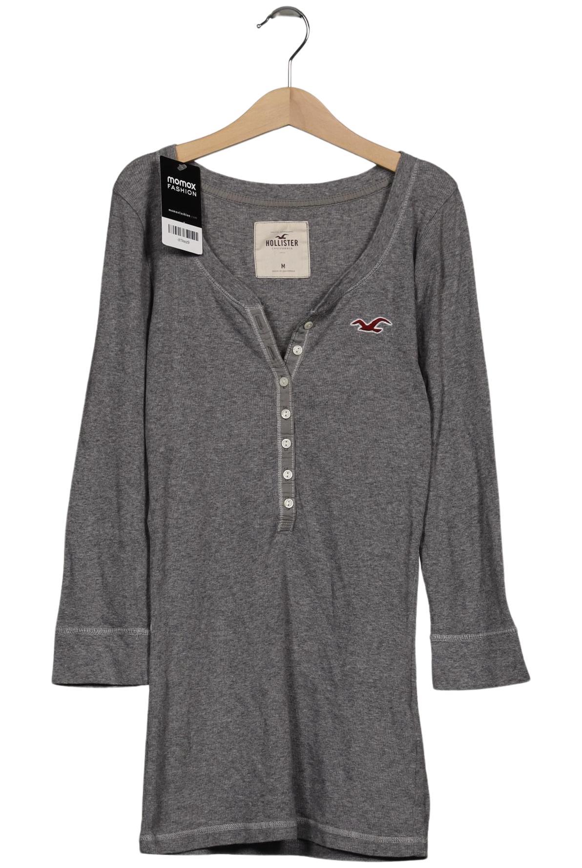

Hollister Damen Langarmshirt, grau, Gr. 38