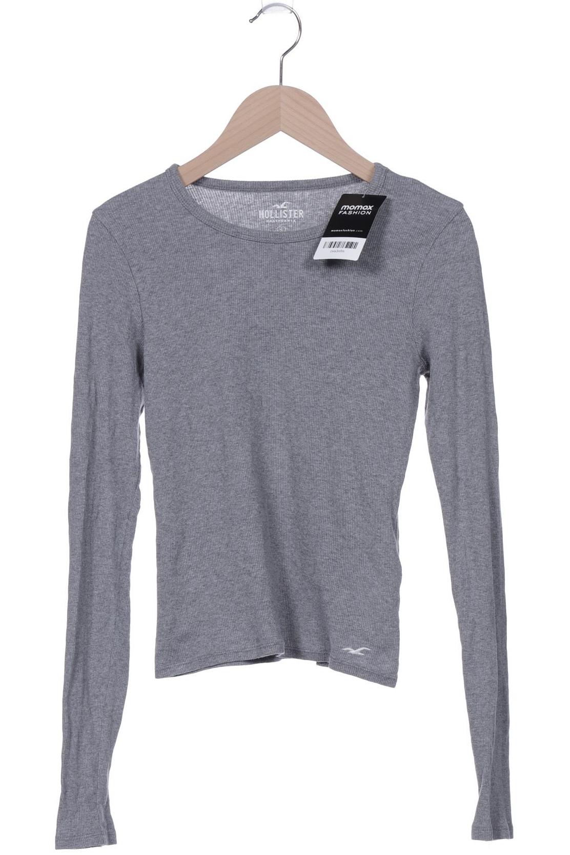 

Hollister Damen Langarmshirt, grau, Gr. 36