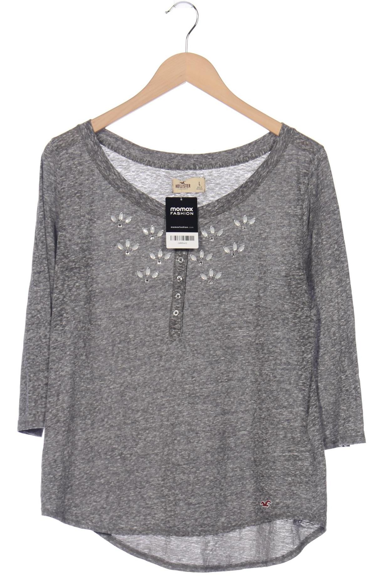 

Hollister Damen Langarmshirt, grau