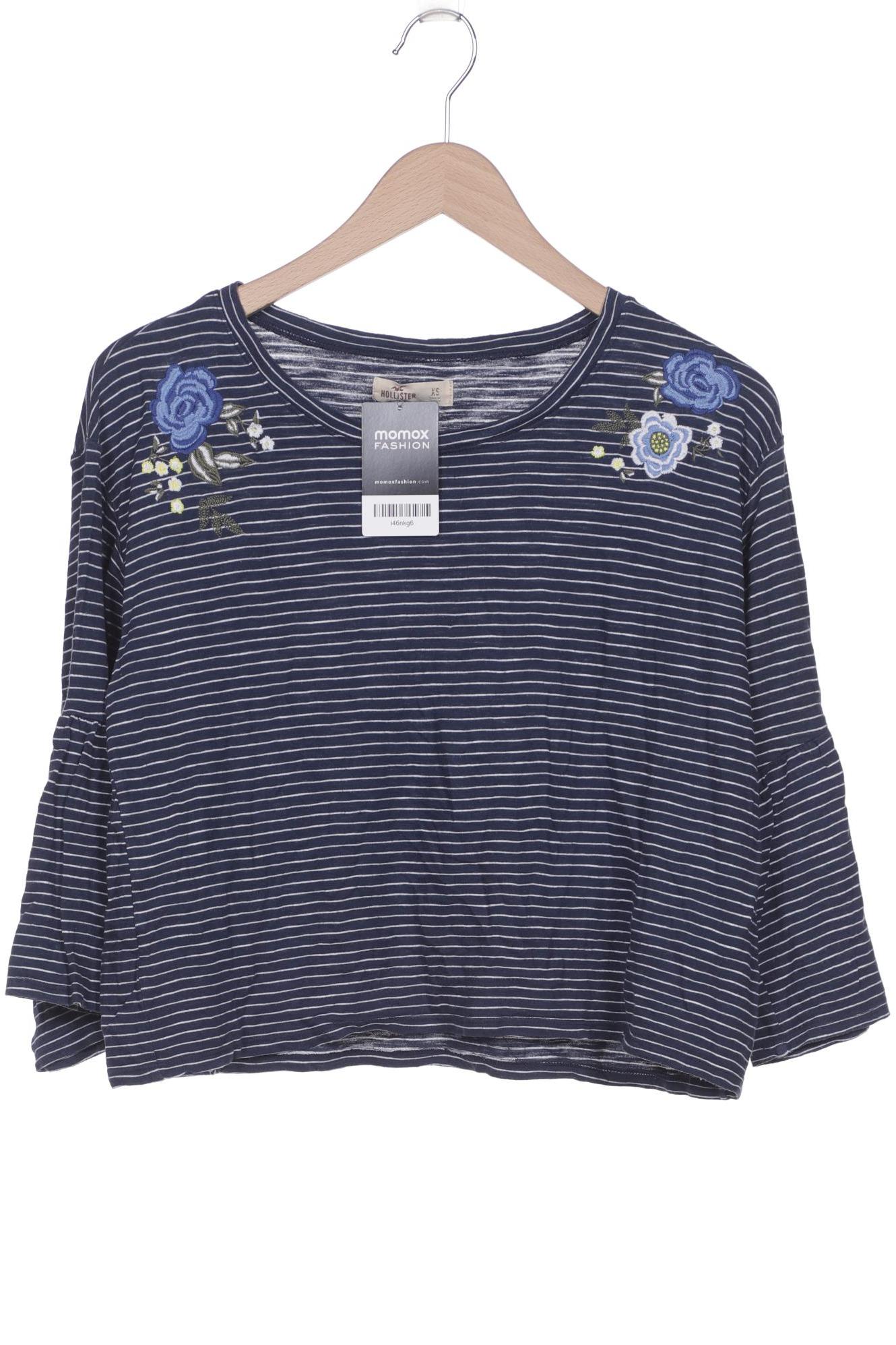 

Hollister Damen Langarmshirt, blau, Gr. 34