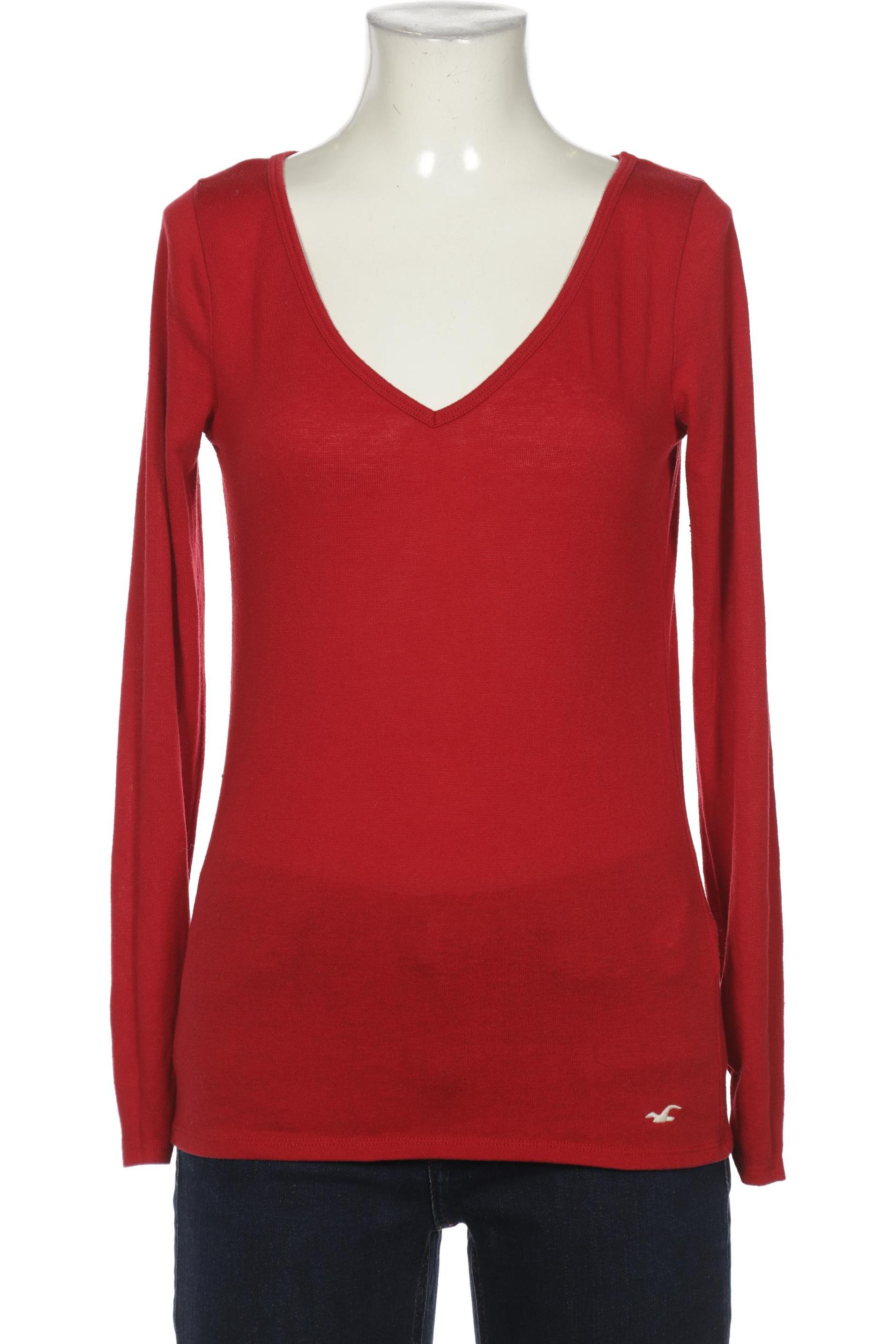 

Hollister Damen Langarmshirt, rot, Gr. 34