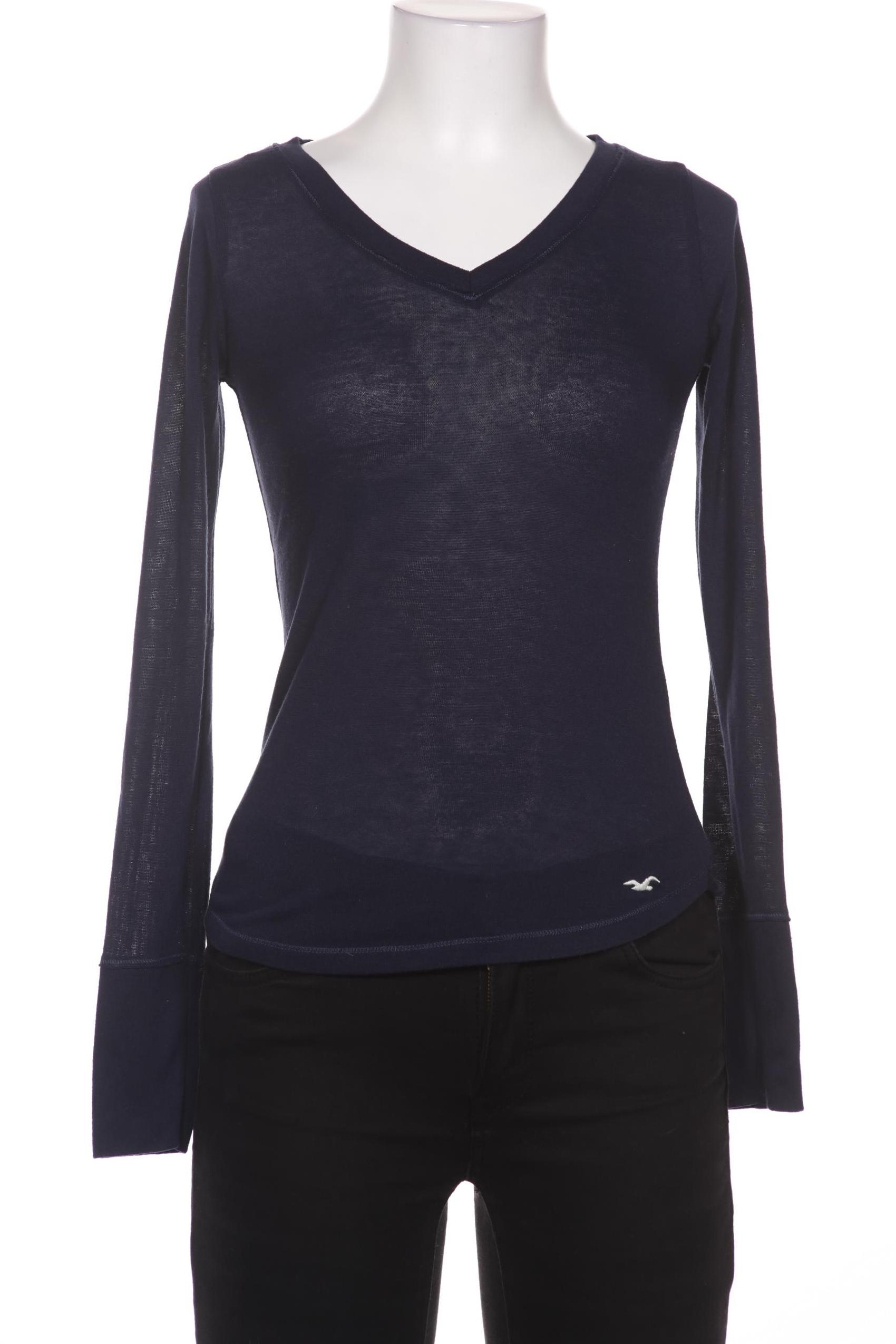 

Hollister Damen Langarmshirt, marineblau, Gr. 34