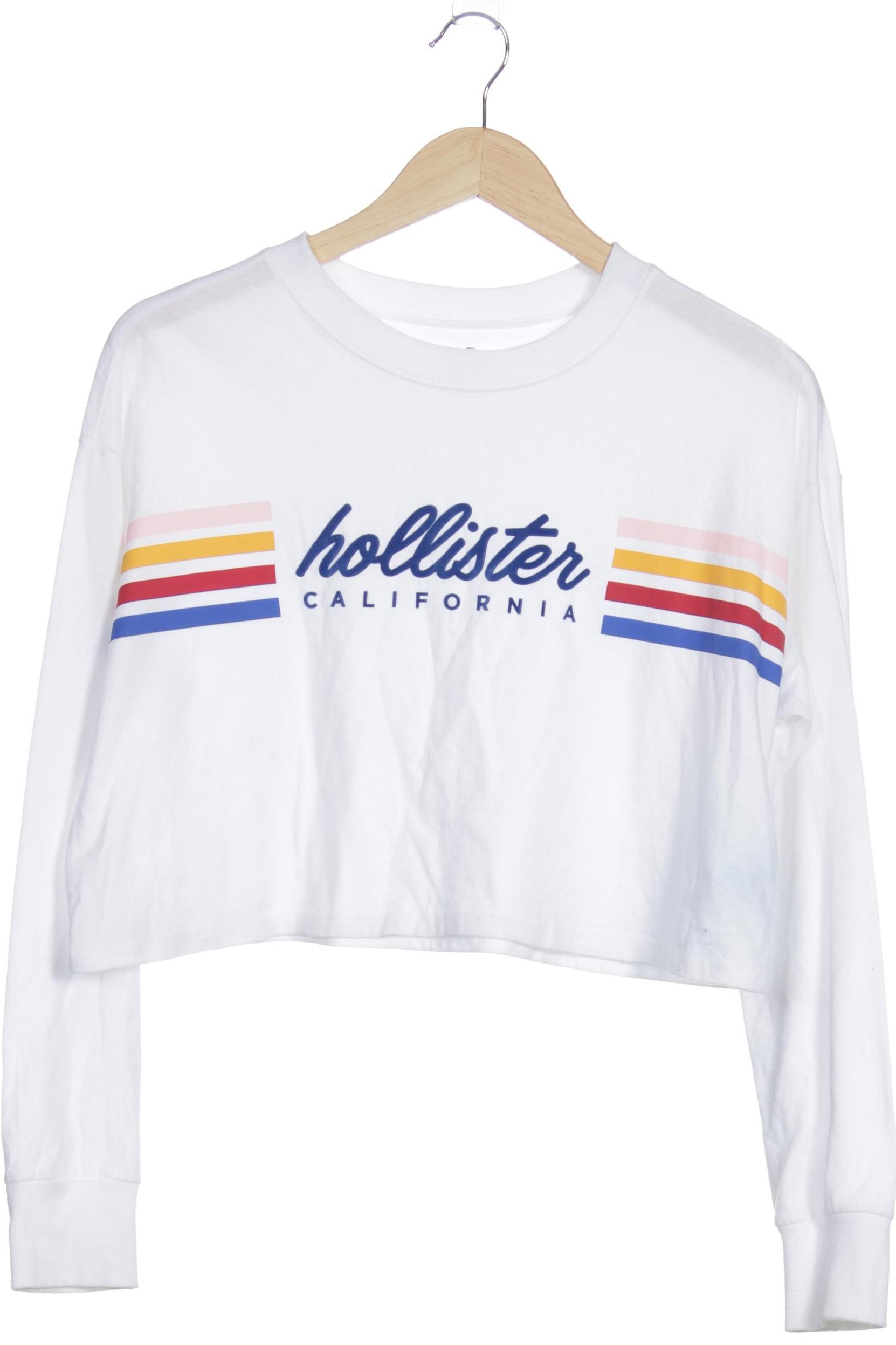 

Hollister Damen Langarmshirt, cremeweiß, Gr. 34