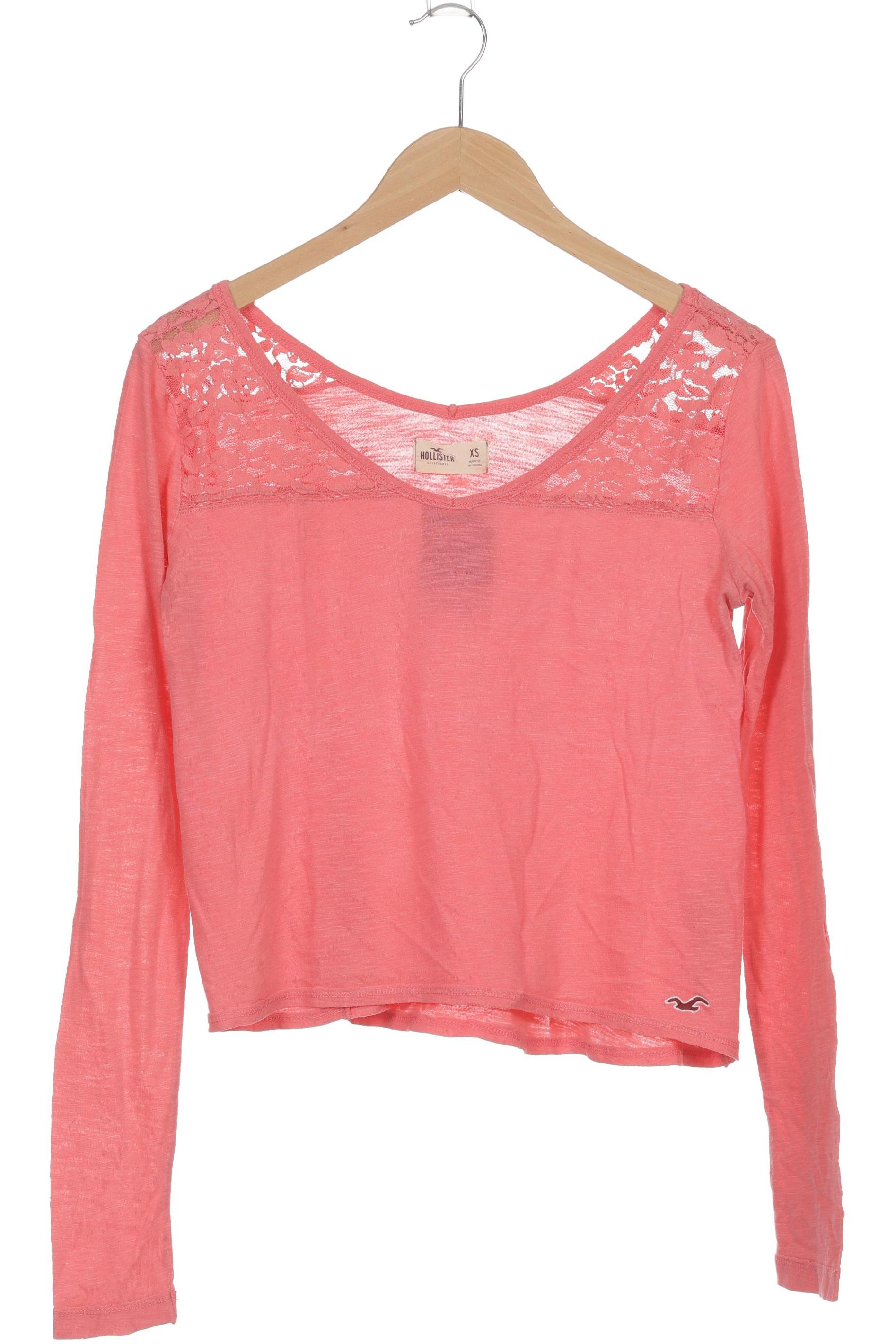 

Hollister Damen Langarmshirt, pink, Gr.
