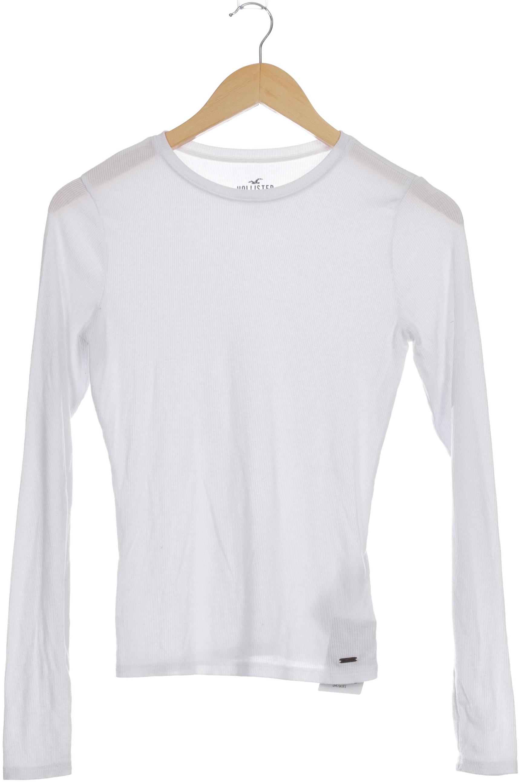 

Hollister Damen Langarmshirt, weiß, Gr.