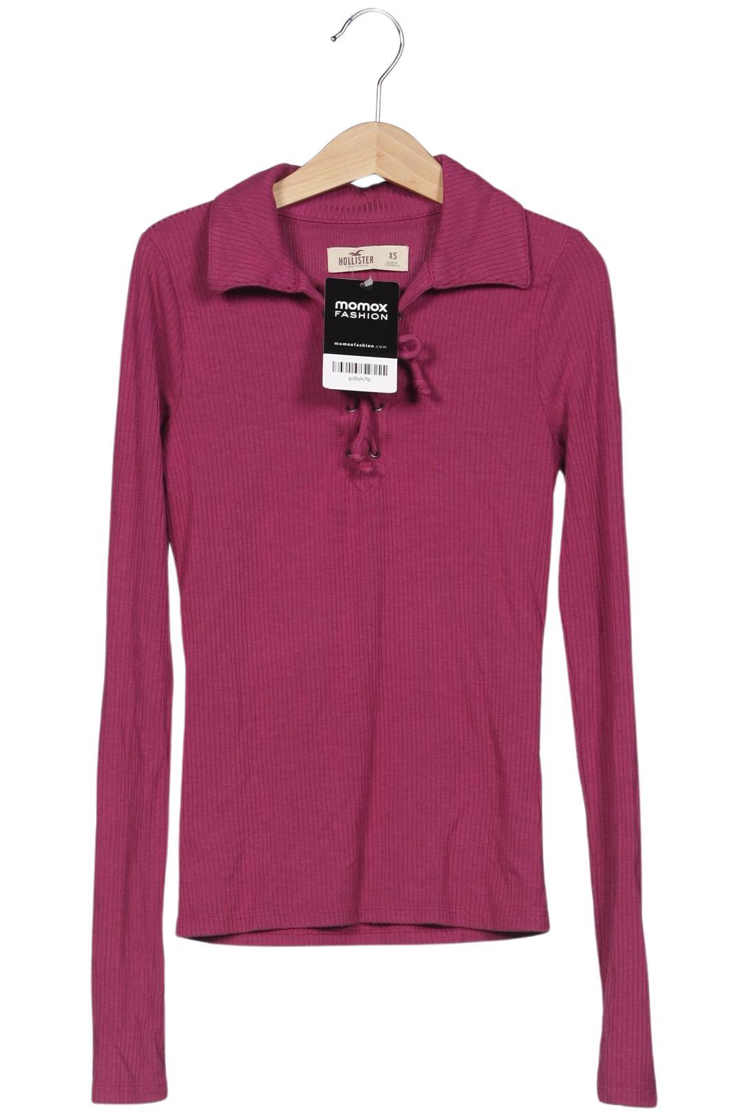 

Hollister Damen Langarmshirt, pink, Gr. 34