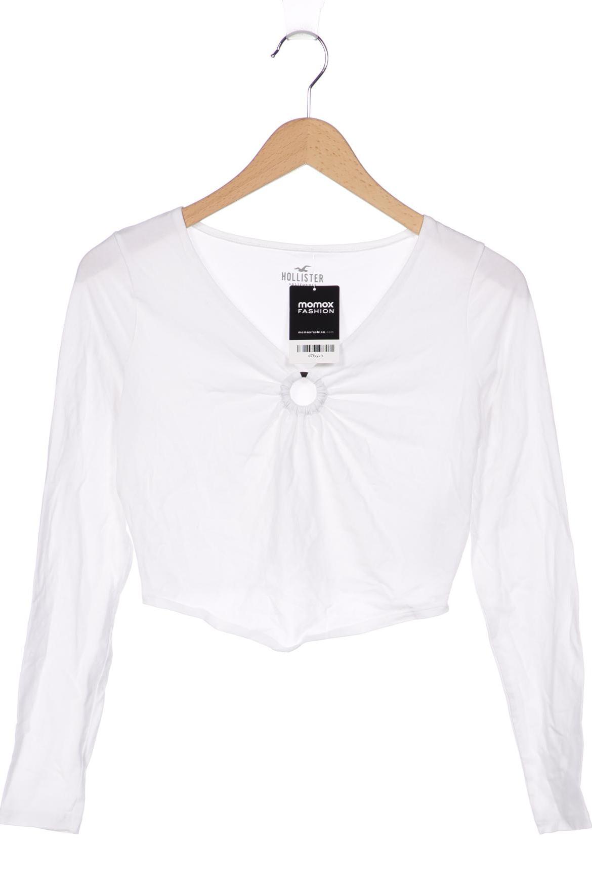 

Hollister Damen Langarmshirt, weiß, Gr. 38