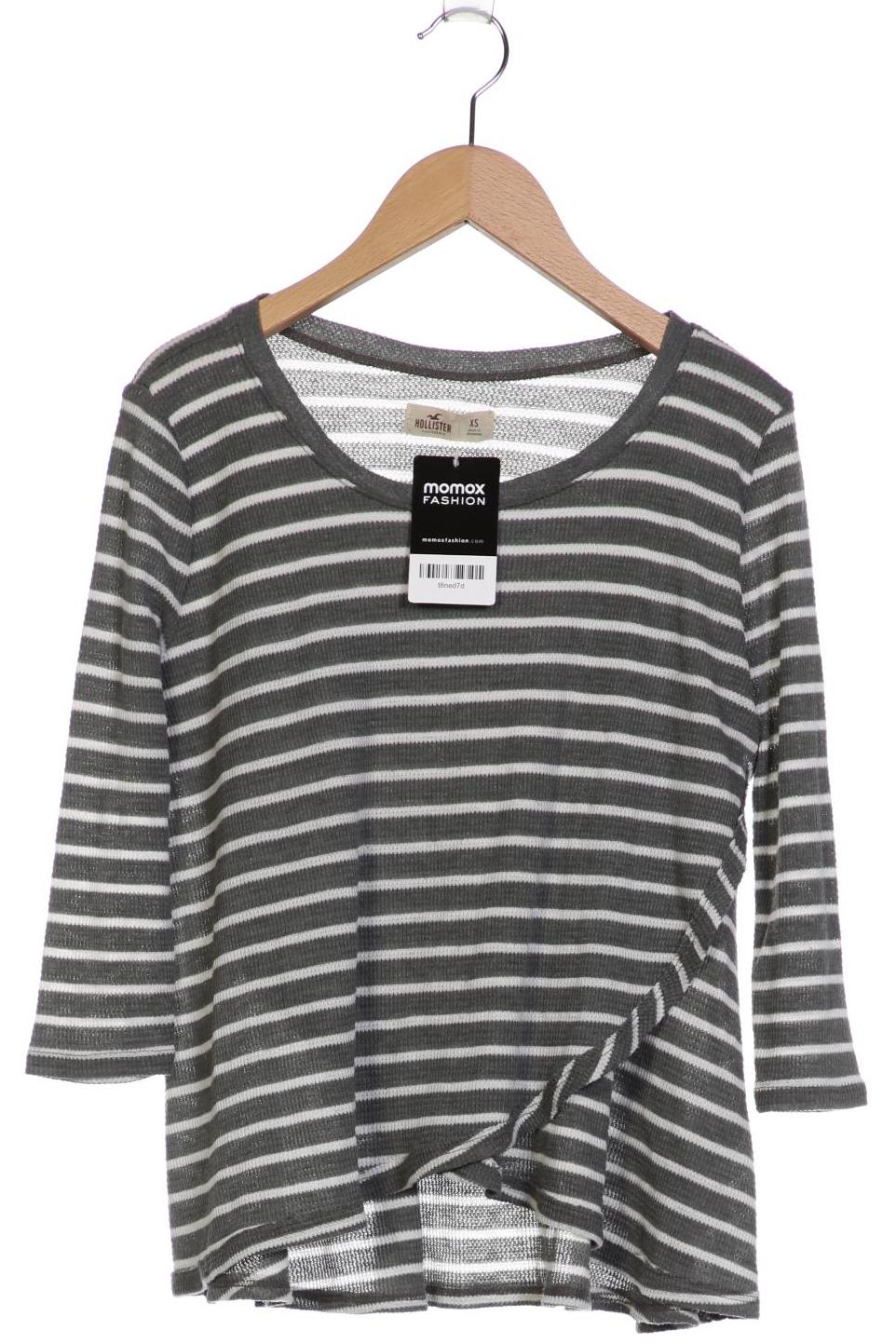 

Hollister Damen Langarmshirt, grau, Gr. 34