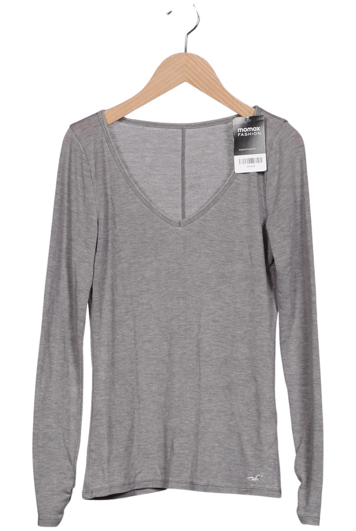 

Hollister Damen Langarmshirt, grau, Gr. 34
