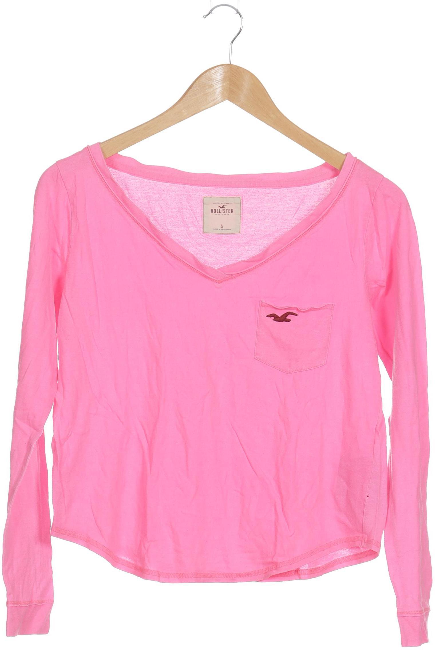 

Hollister Damen Langarmshirt, pink, Gr.