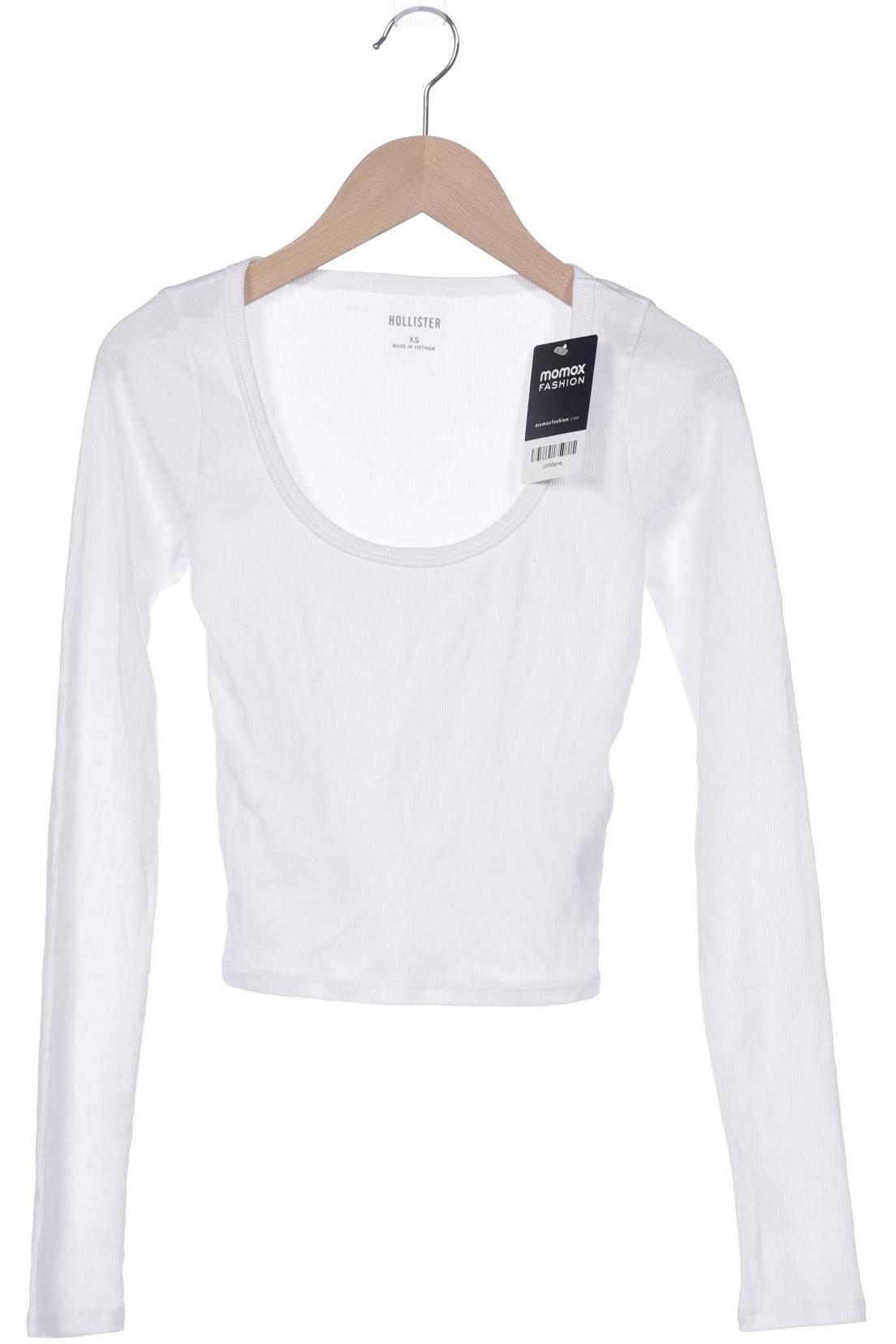 

Hollister Damen Langarmshirt, weiß, Gr. 34