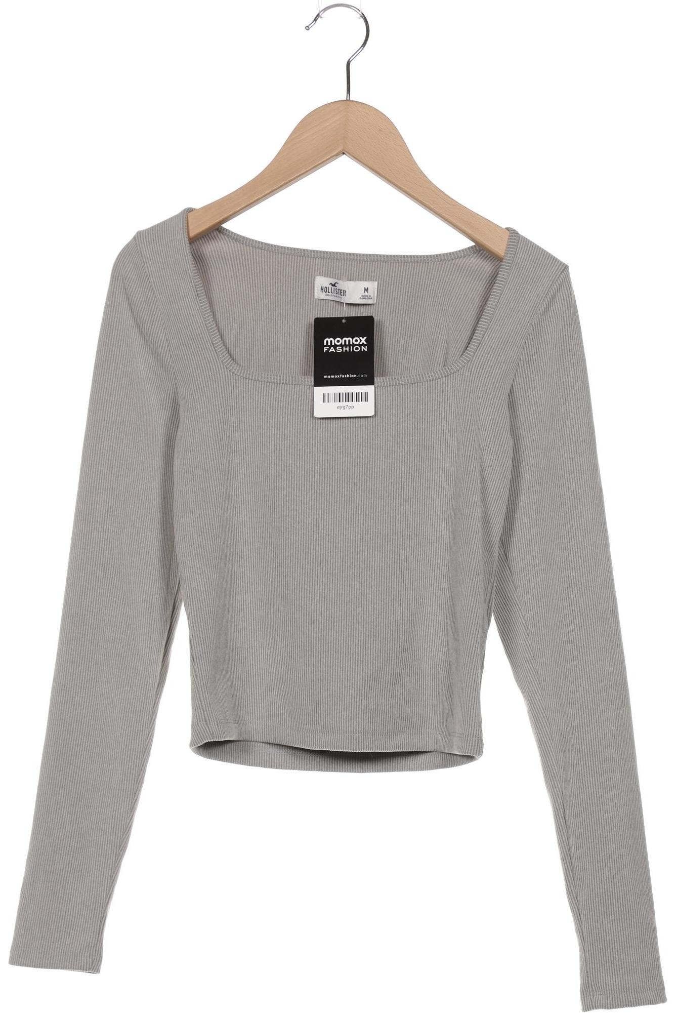 

Hollister Damen Langarmshirt, grau, Gr. 38