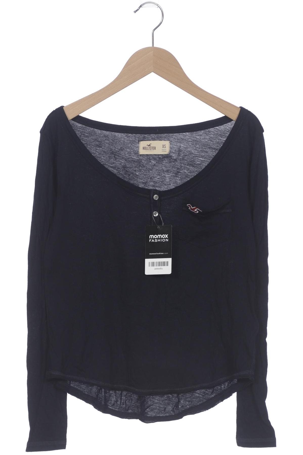 

Hollister Damen Langarmshirt, marineblau, Gr. 34