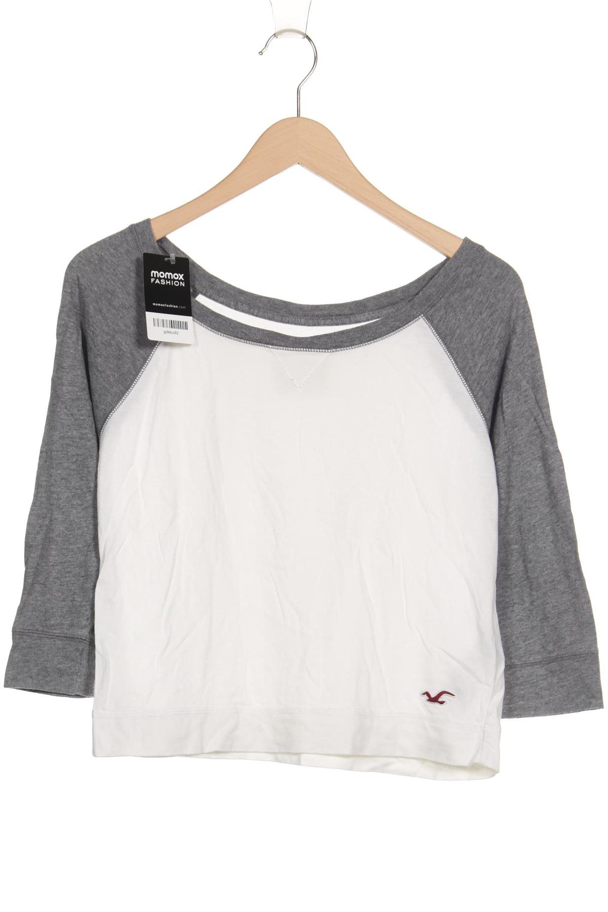 

Hollister Damen Langarmshirt, weiß, Gr. 36