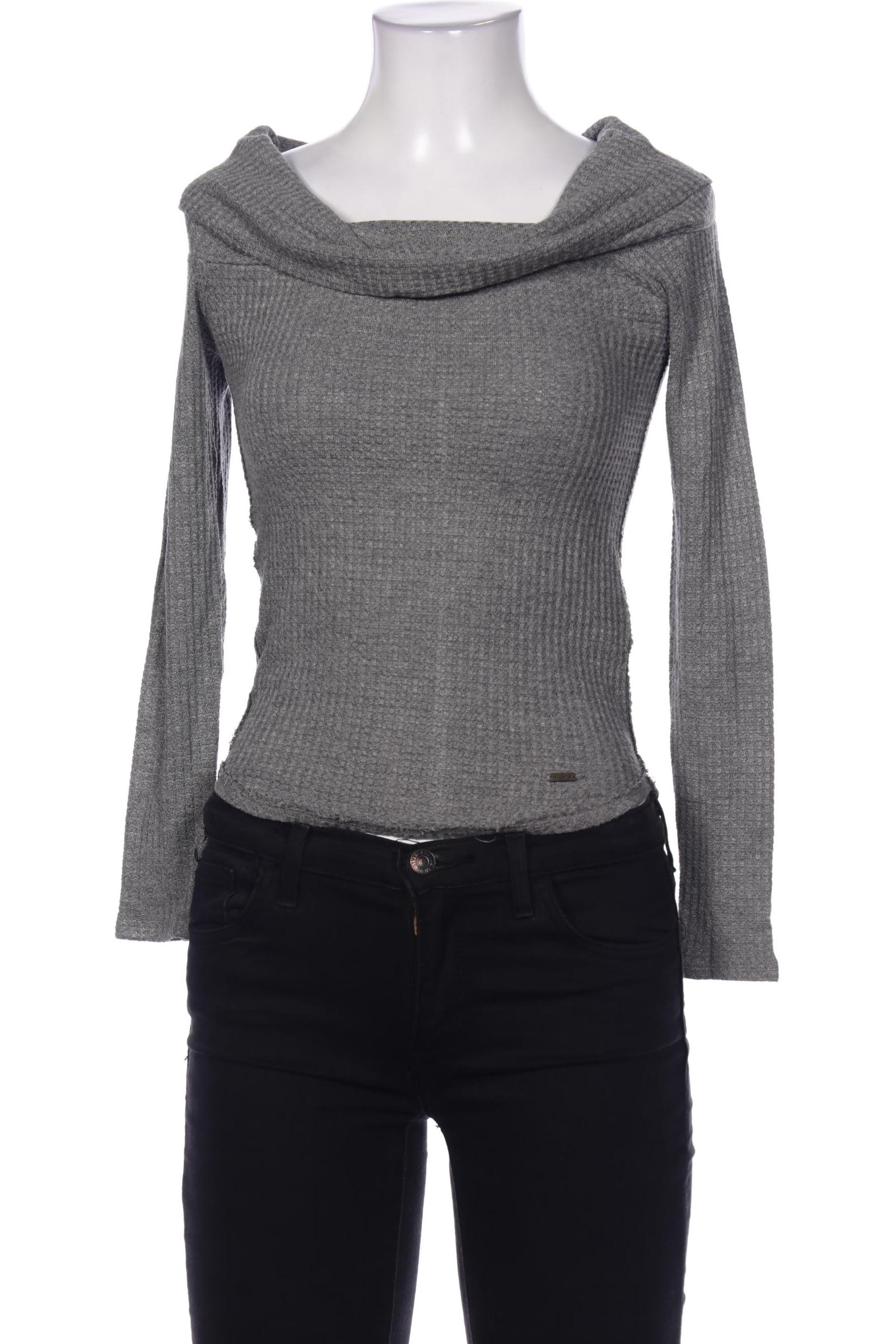 

Hollister Damen Langarmshirt, grau, Gr. 36