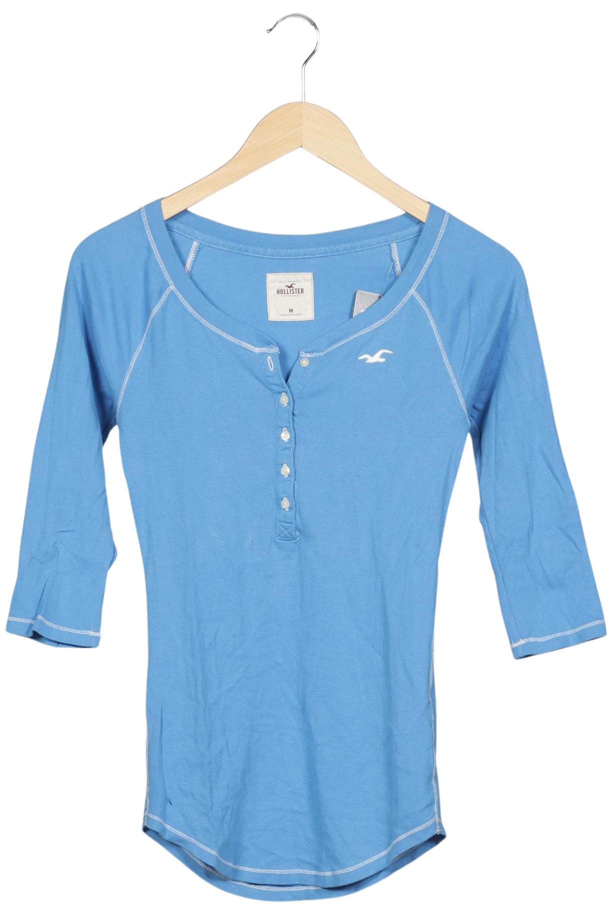 

Hollister Damen Langarmshirt, hellblau, Gr. 38