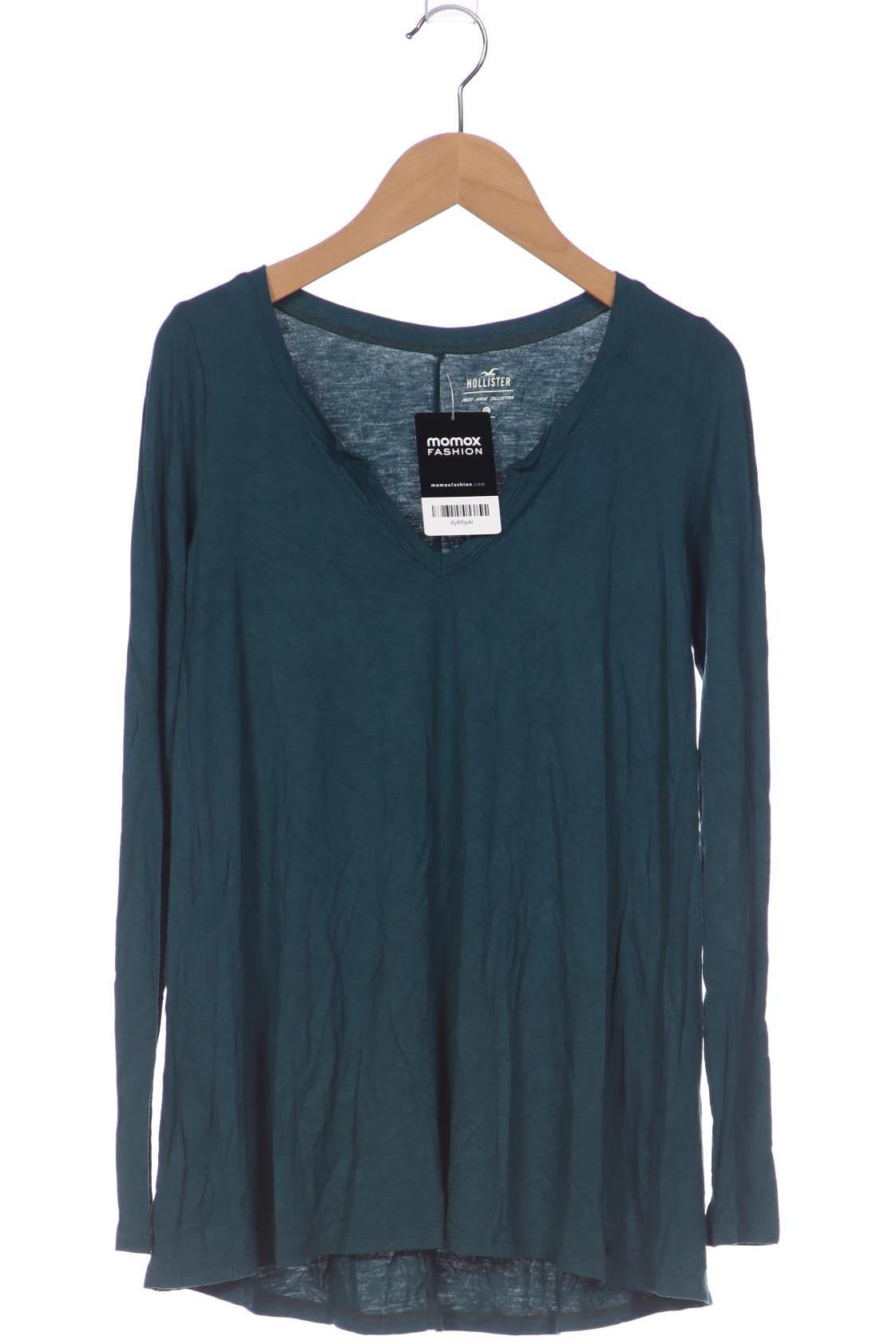

Hollister Damen Langarmshirt, türkis, Gr. 34
