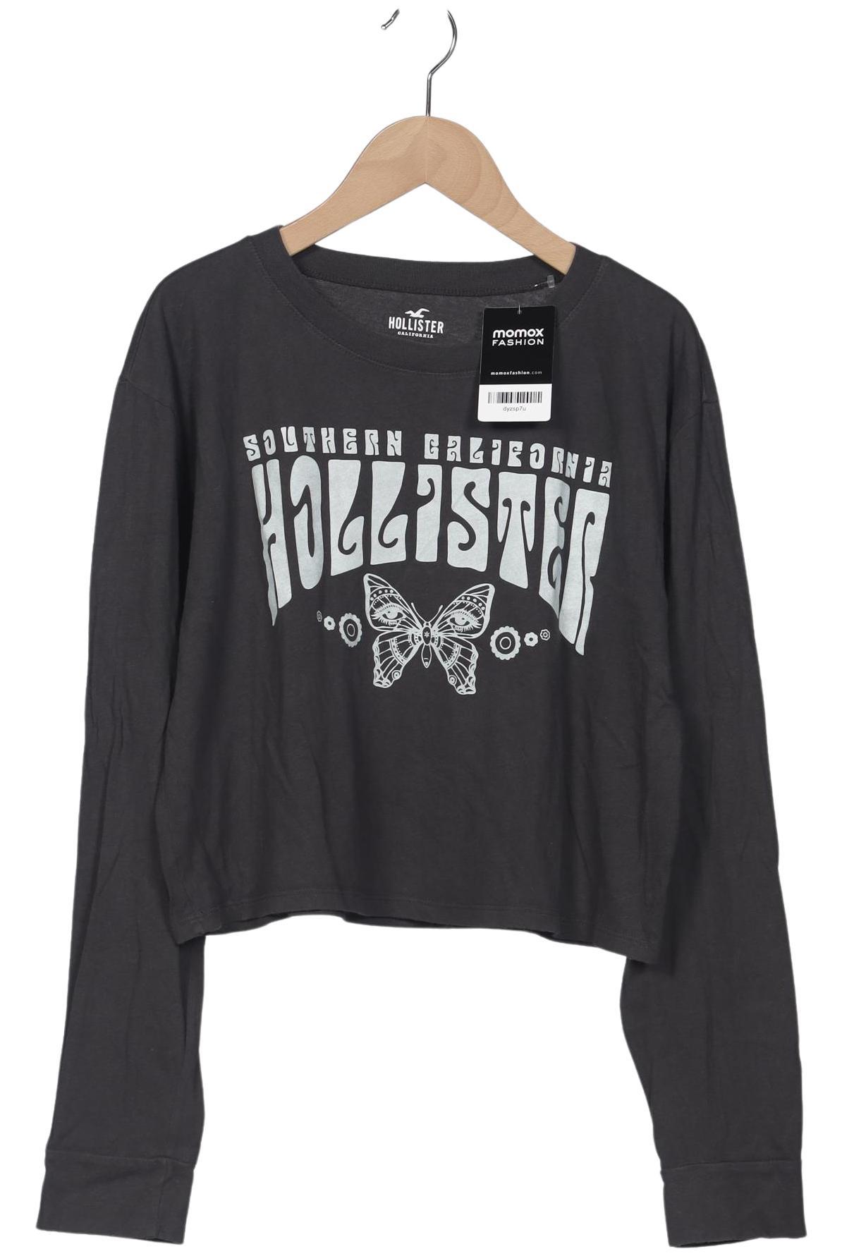 

Hollister Damen Langarmshirt, grau, Gr. 38