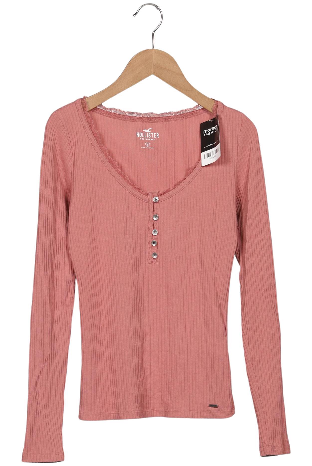 

Hollister Damen Langarmshirt, pink, Gr. 36