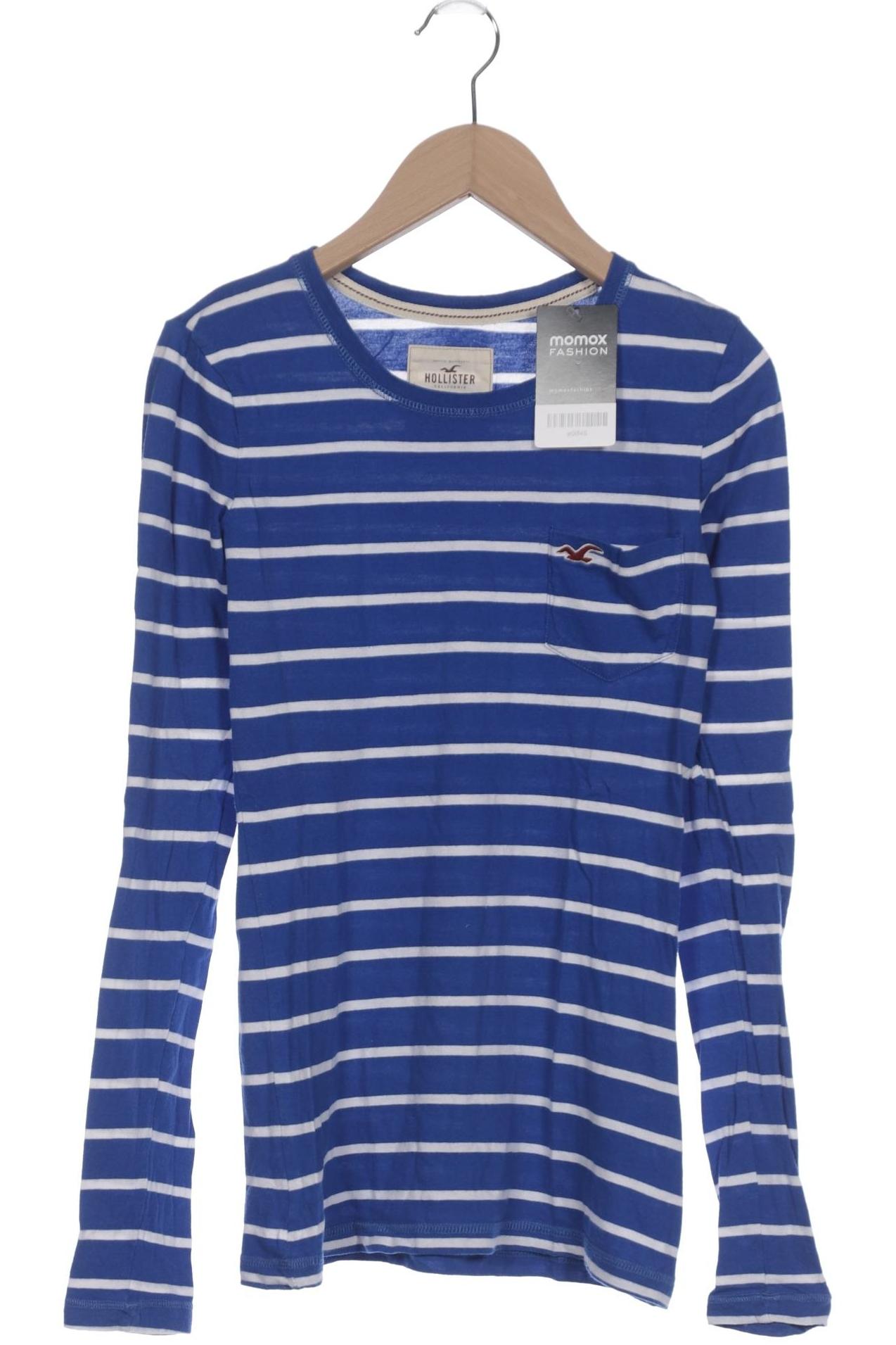 

Hollister Damen Langarmshirt, blau, Gr. 34