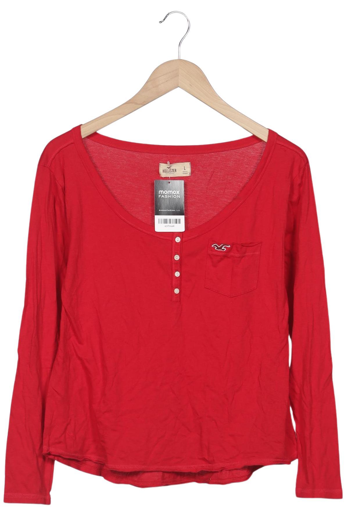 

Hollister Damen Langarmshirt, rot, Gr. 42
