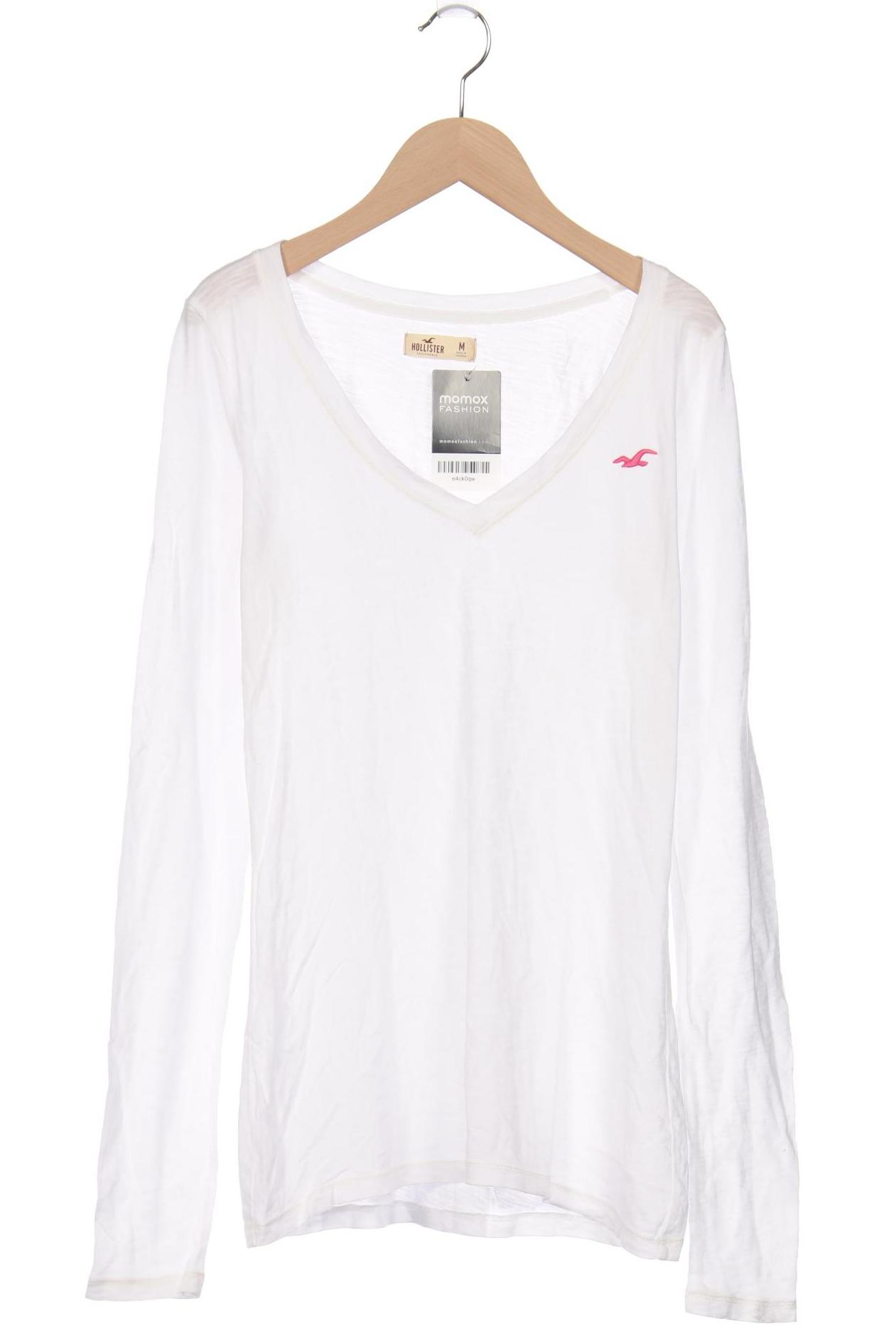 

Hollister Damen Langarmshirt, weiß, Gr. 38