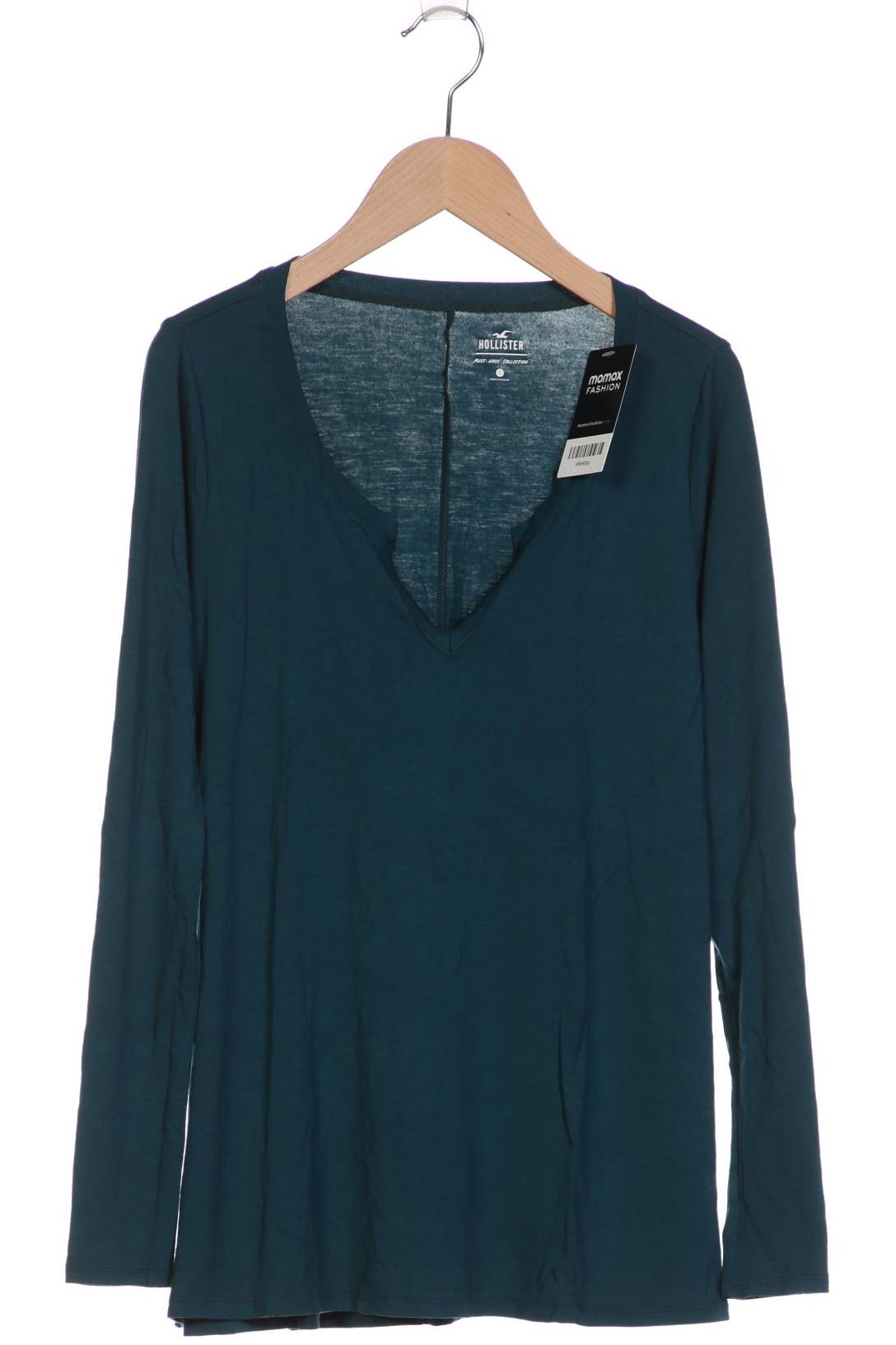 

Hollister Damen Langarmshirt, türkis, Gr. 36