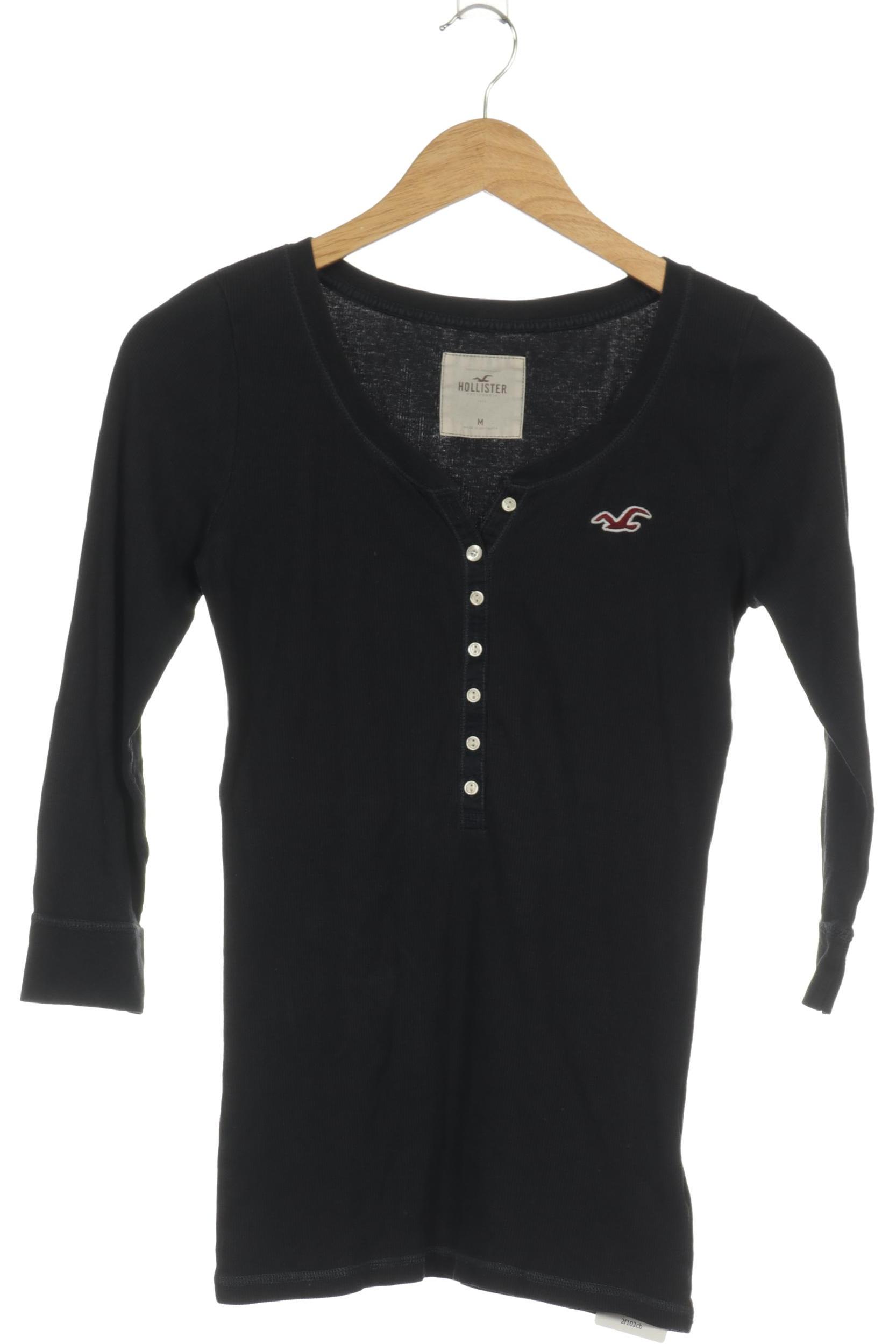 

Hollister Damen Langarmshirt, schwarz, Gr.