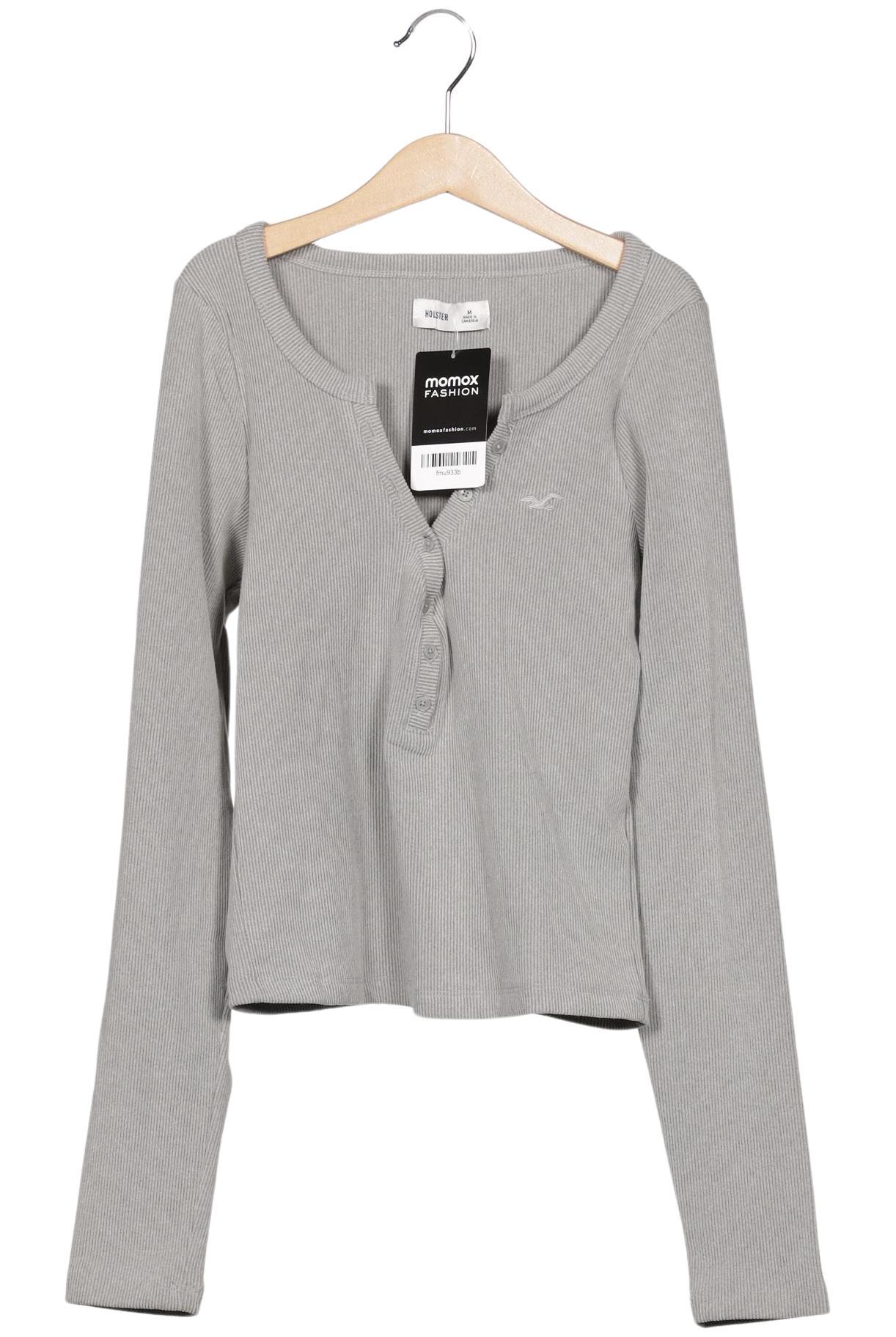 

Hollister Damen Langarmshirt, grau, Gr. 38