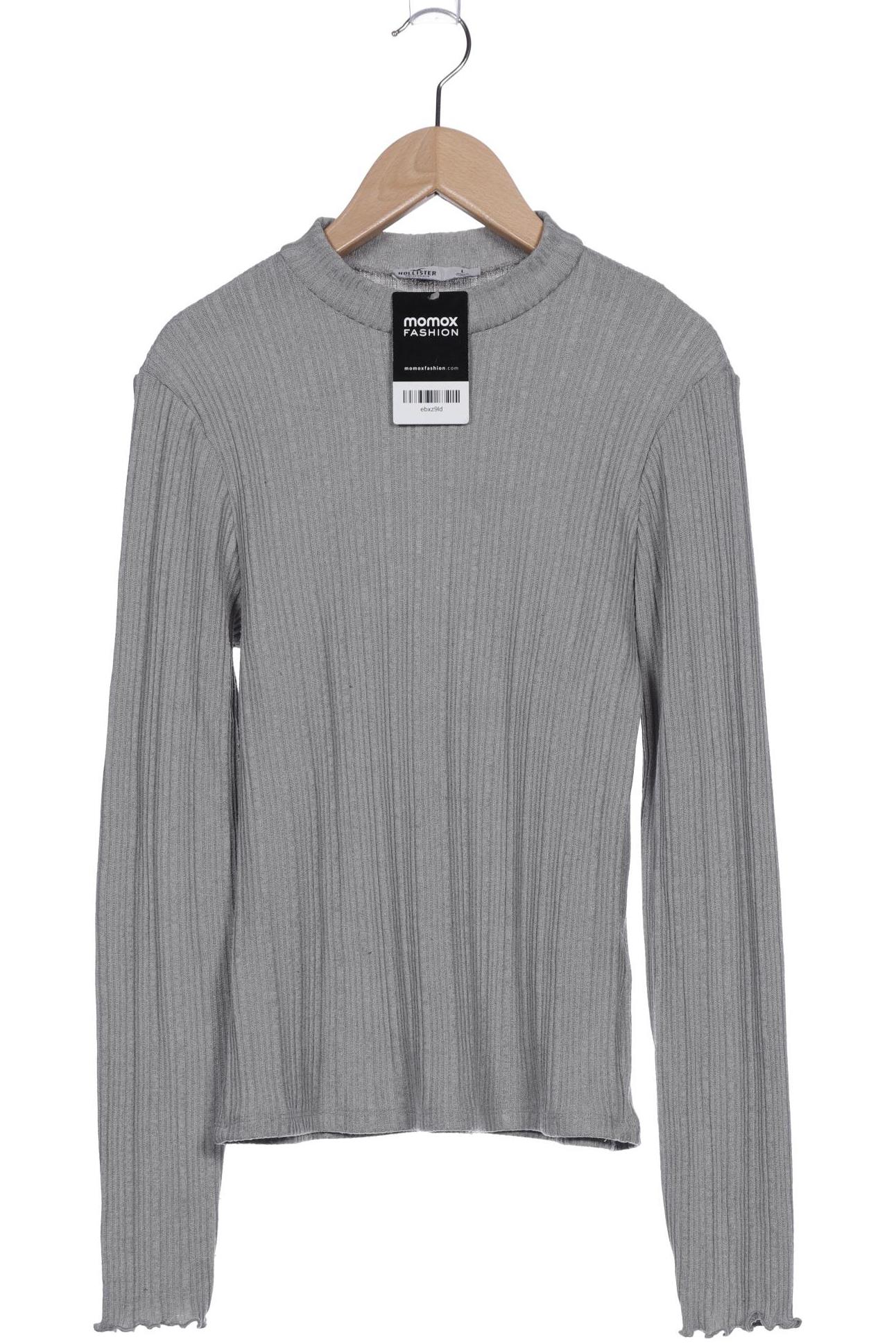 

Hollister Damen Langarmshirt, grau, Gr. 42
