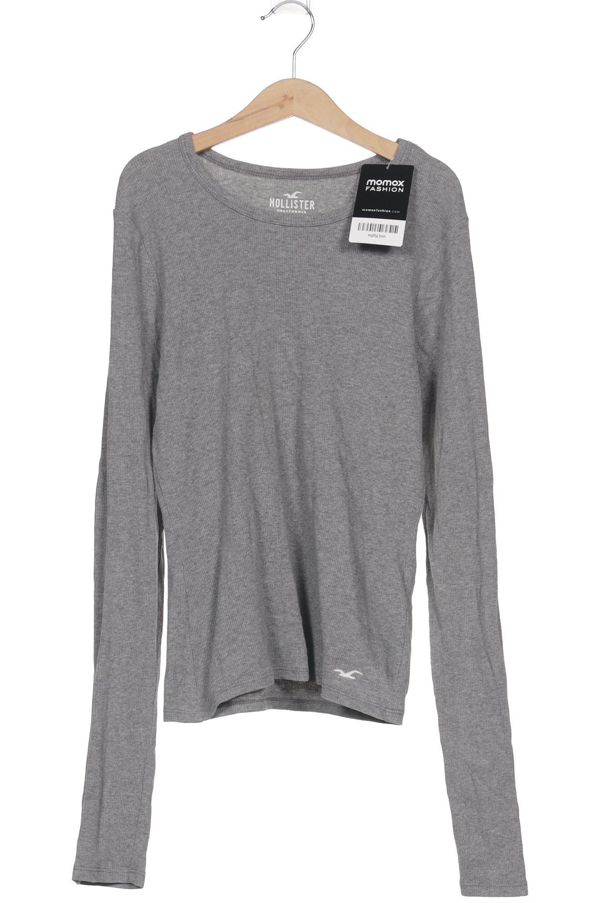 

Hollister Damen Langarmshirt, grau, Gr. 38