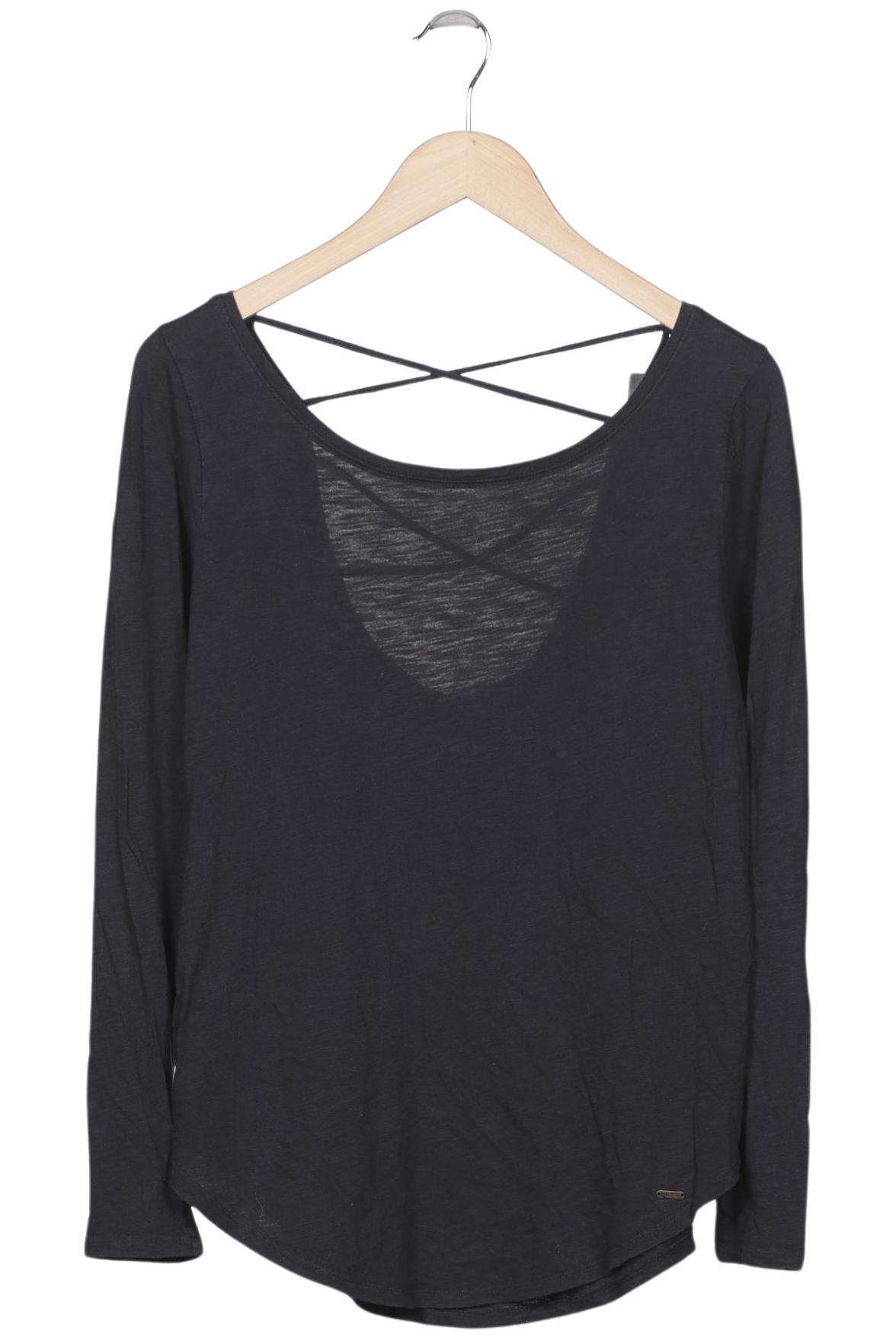 

Hollister Damen Langarmshirt, schwarz, Gr. 38