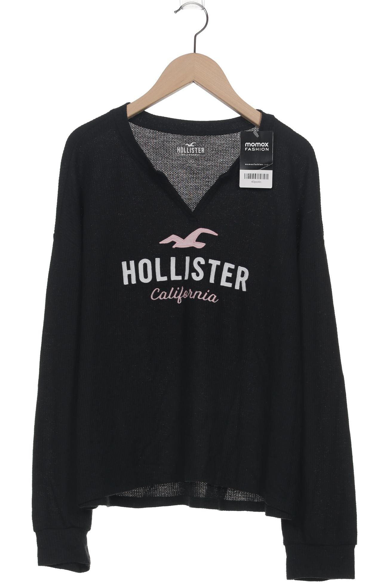 

Hollister Damen Langarmshirt, schwarz, Gr. 38