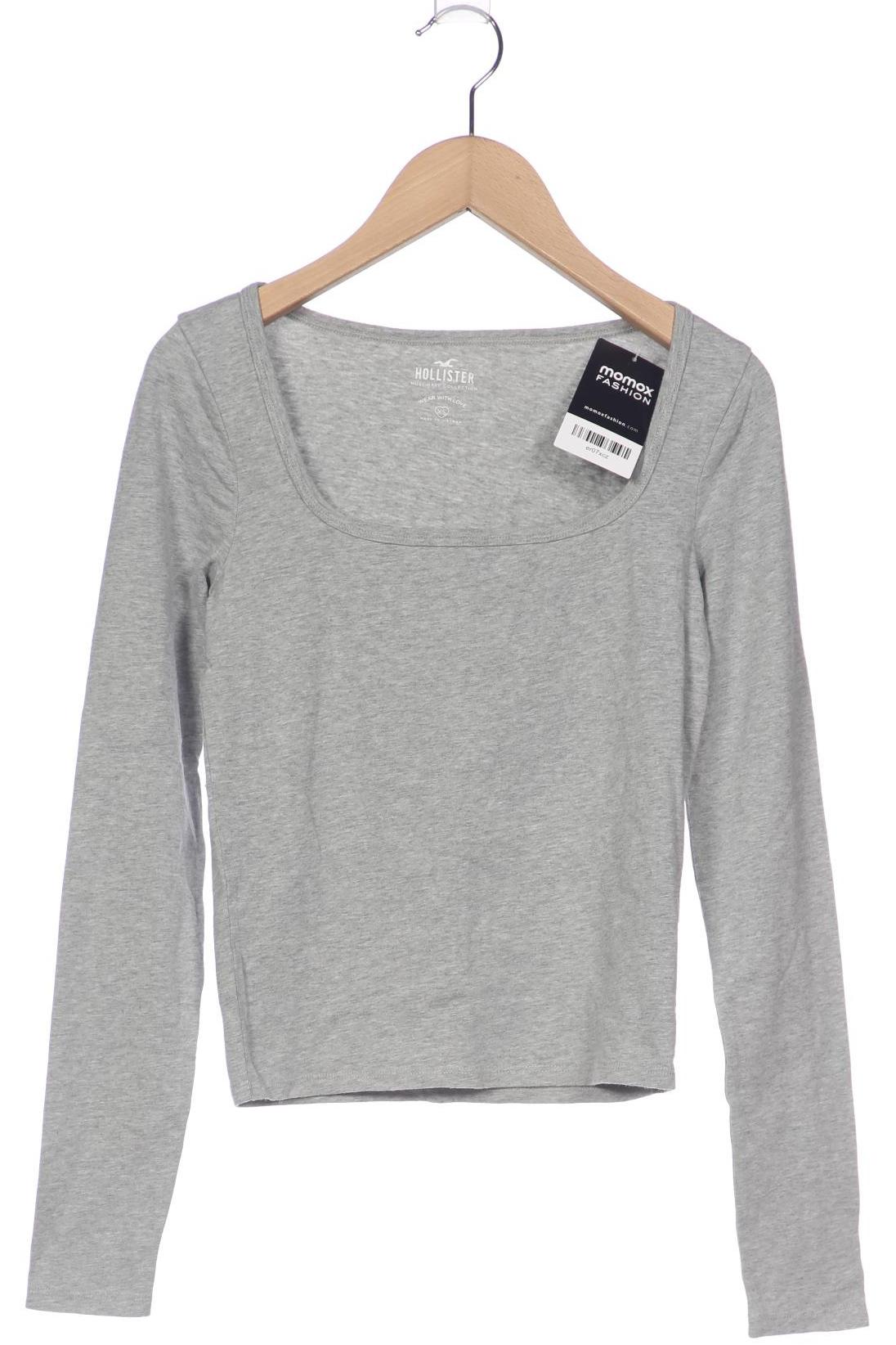 

Hollister Damen Langarmshirt, grau, Gr. 34