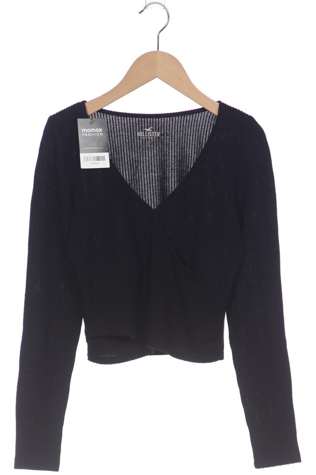 

Hollister Damen Langarmshirt, schwarz, Gr. 36