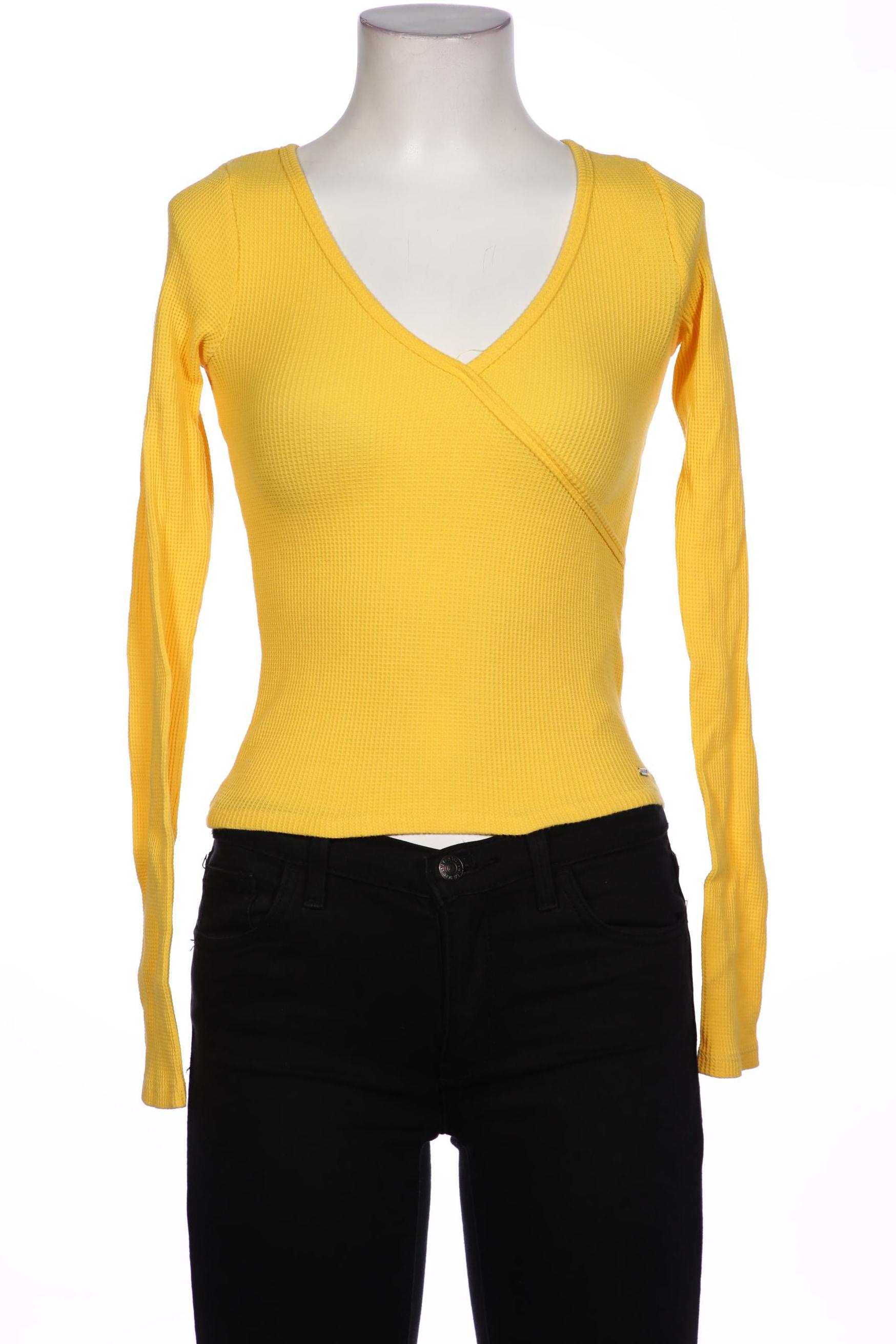 

Hollister Damen Langarmshirt, gelb, Gr. 34