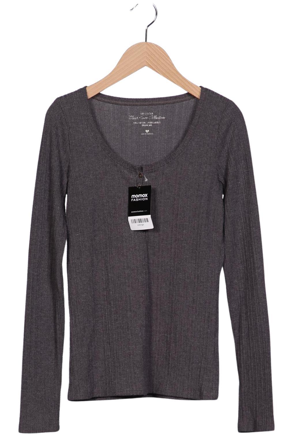 

Hollister Damen Langarmshirt, grau, Gr. 32