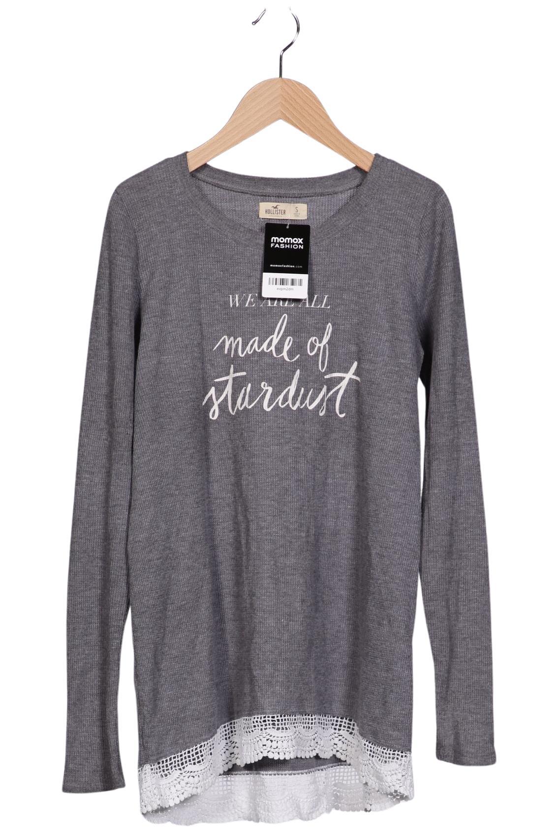 

Hollister Damen Langarmshirt, grau, Gr. 36