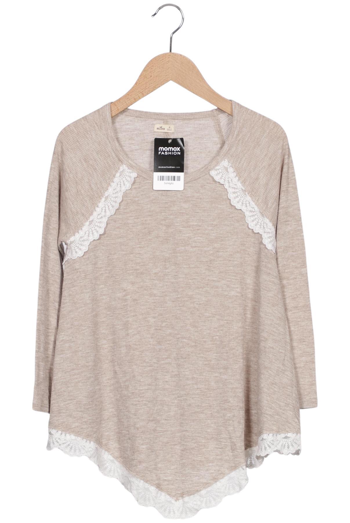 

Hollister Damen Langarmshirt, beige, Gr. 34