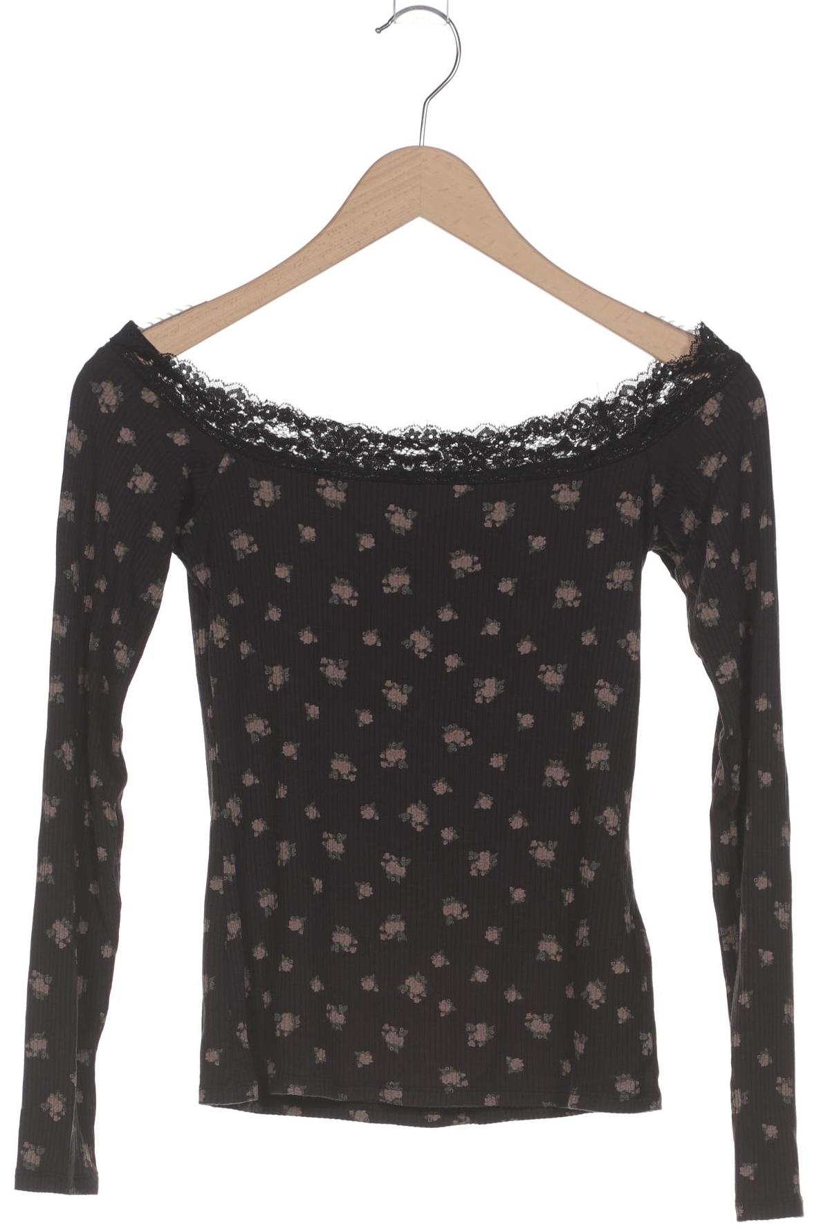 

Hollister Damen Langarmshirt, schwarz, Gr. 38