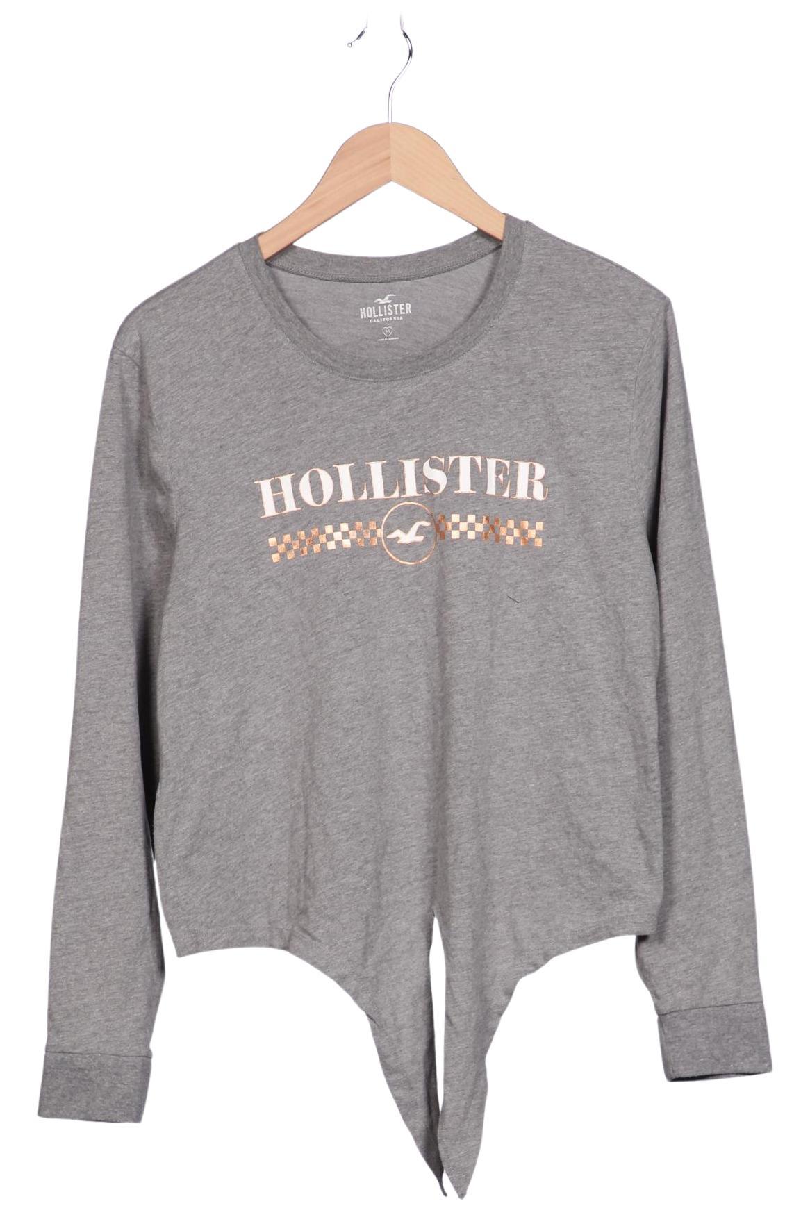 

Hollister Damen Langarmshirt, grau, Gr. 38