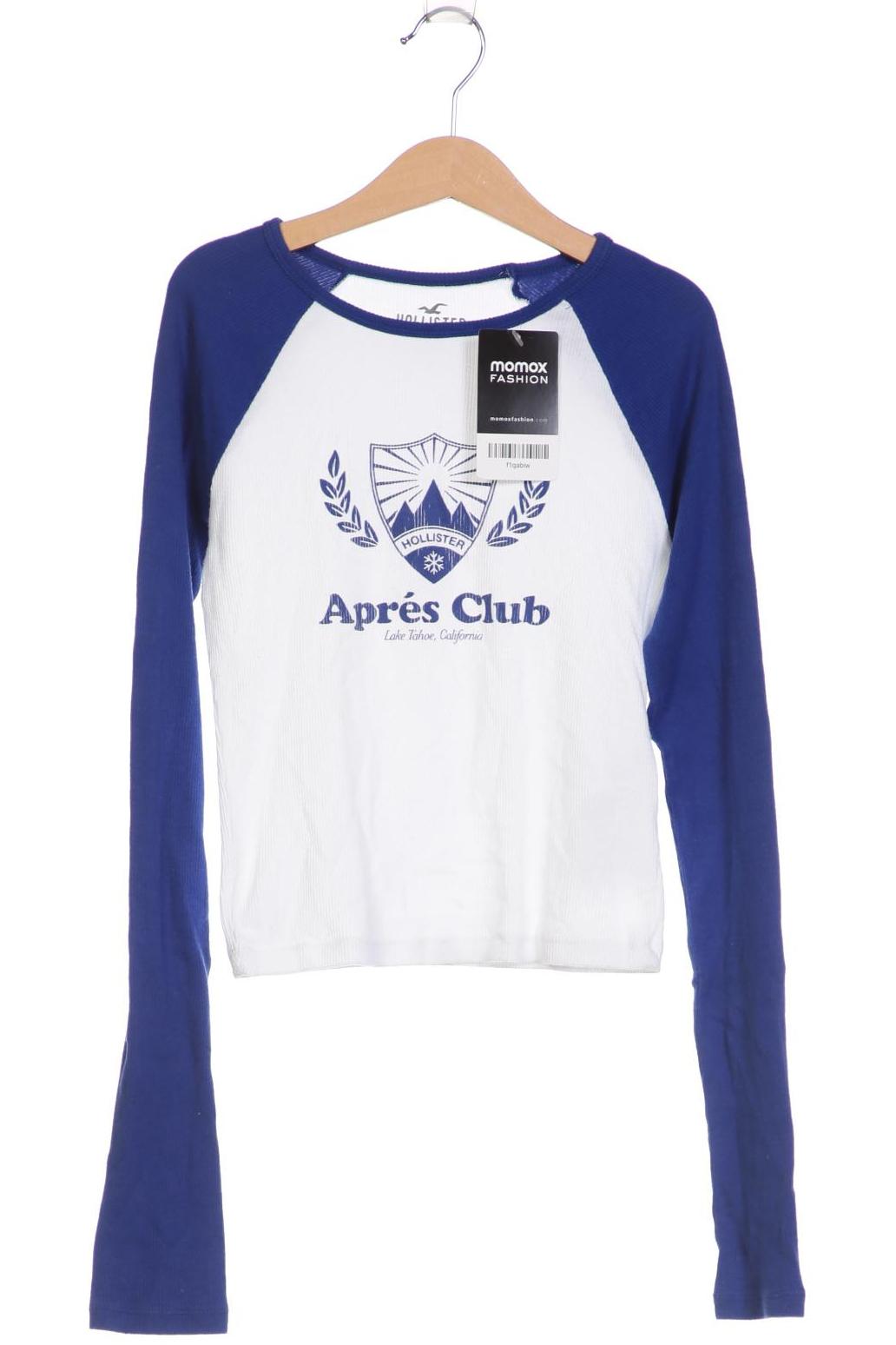 

Hollister Damen Langarmshirt, weiß, Gr. 34