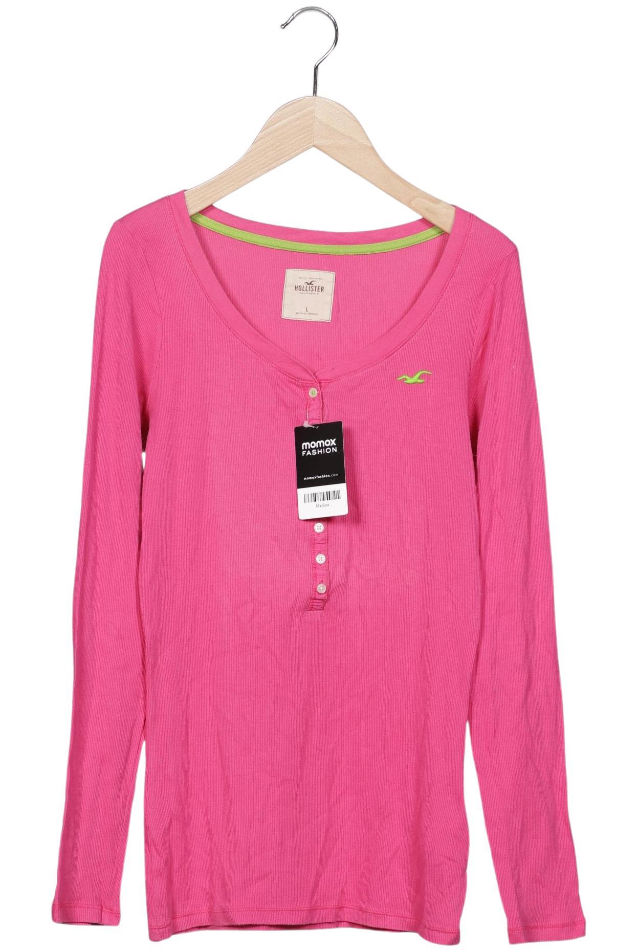 

Hollister Damen Langarmshirt, pink, Gr. 42