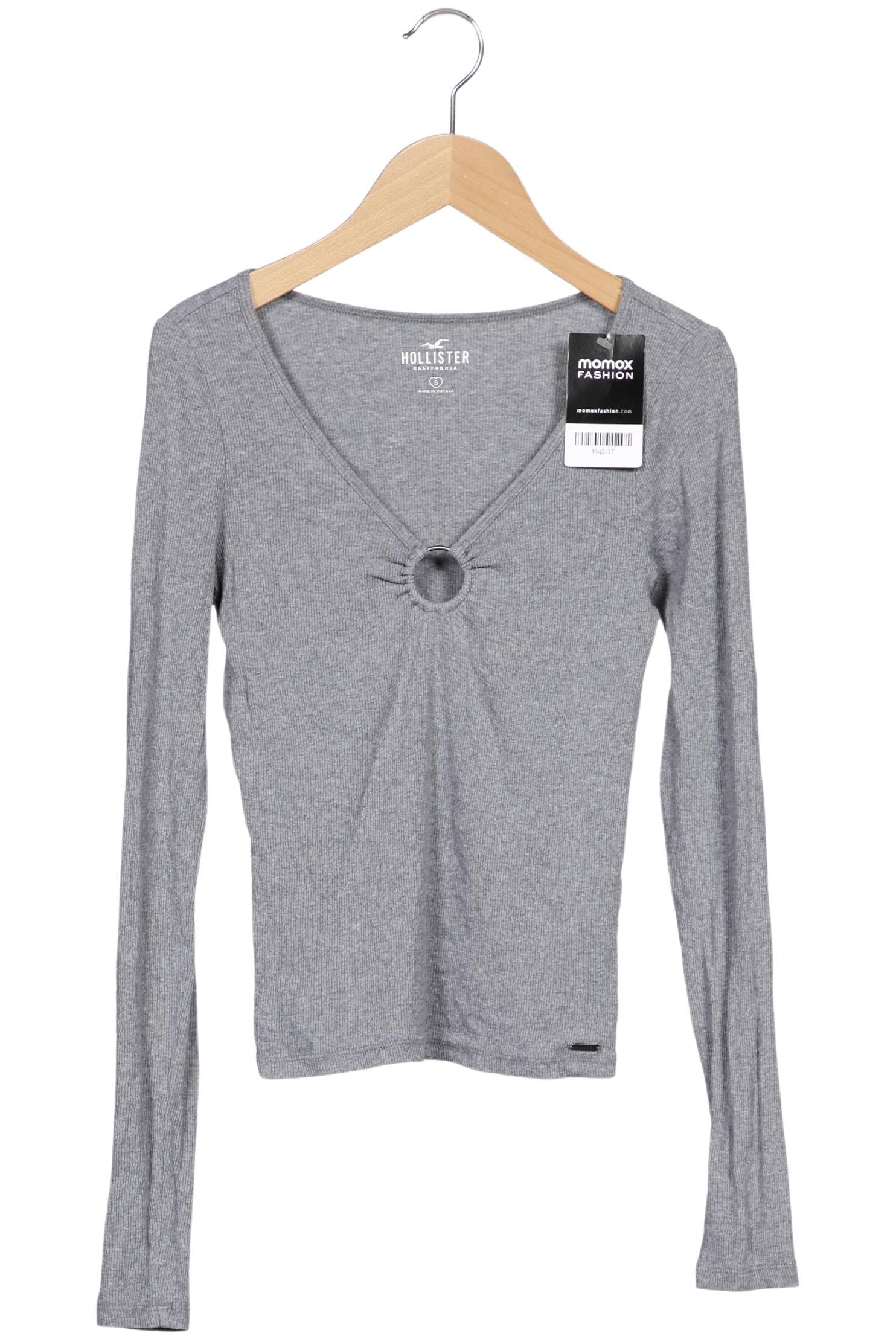 

Hollister Damen Langarmshirt, grau, Gr. 36