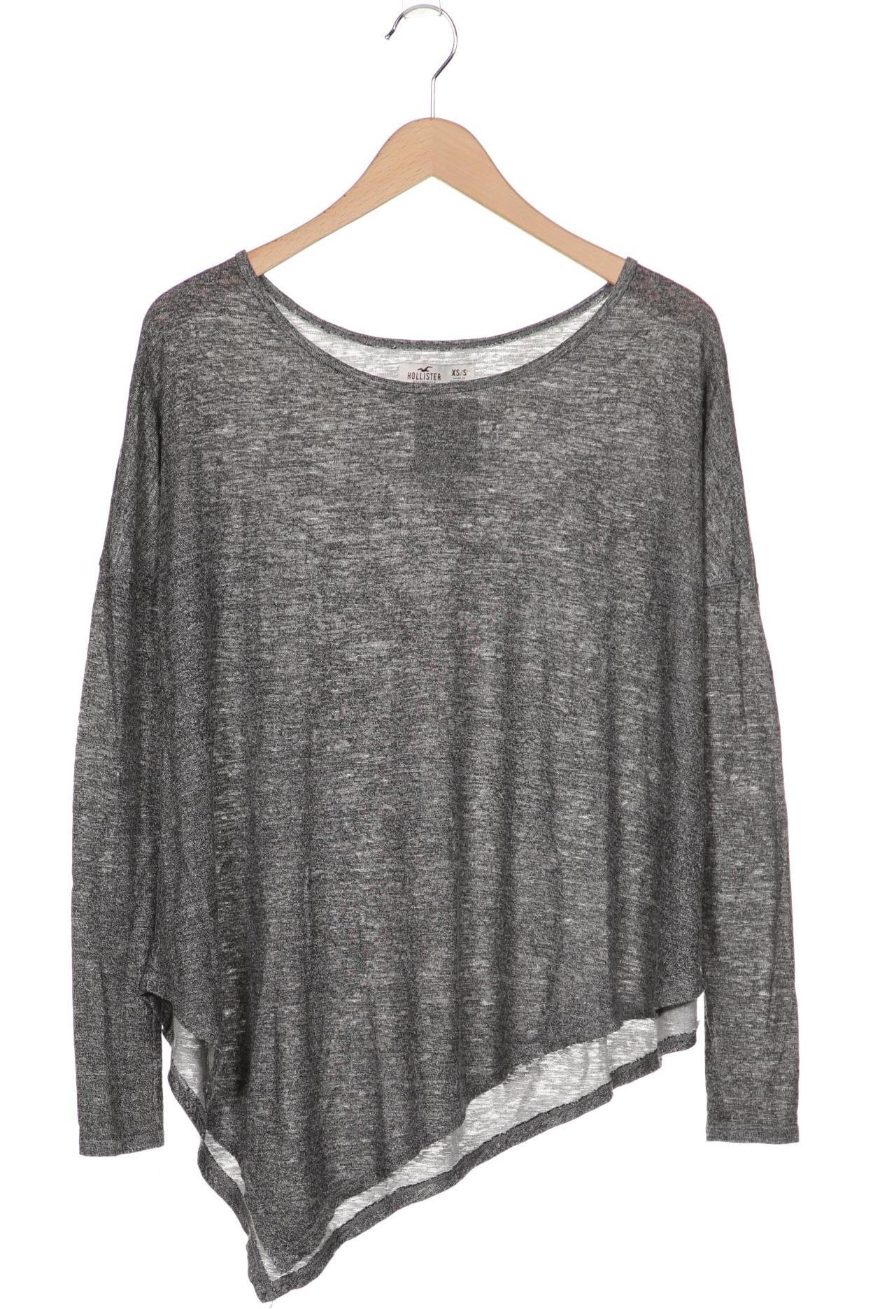 

Hollister Damen Langarmshirt, grau, Gr. 34