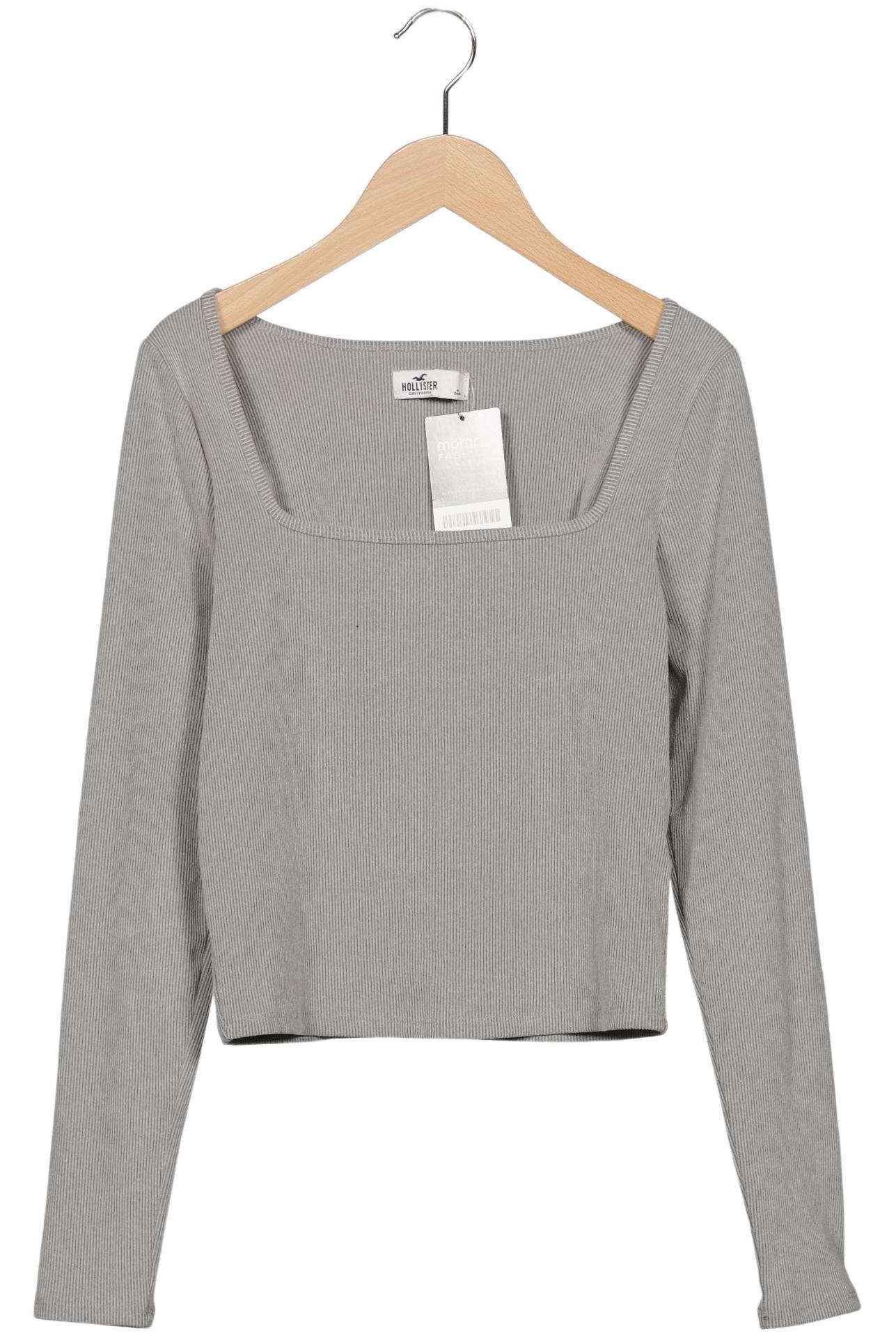 

Hollister Damen Langarmshirt, grau, Gr. 42