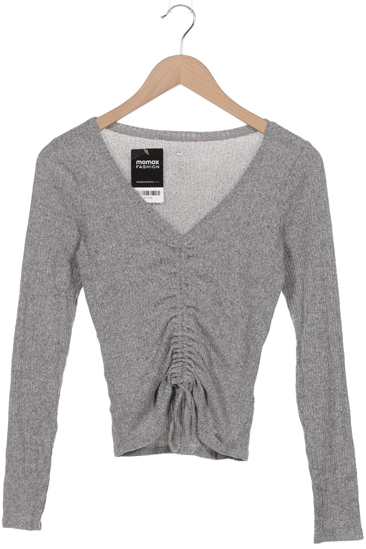 

Hollister Damen Langarmshirt, grau, Gr. 36