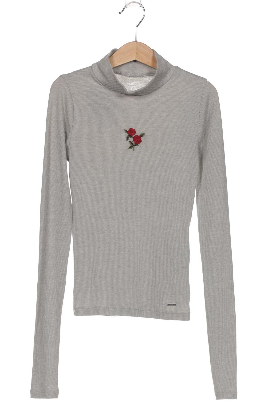 

Hollister Damen Langarmshirt, grau, Gr. 32
