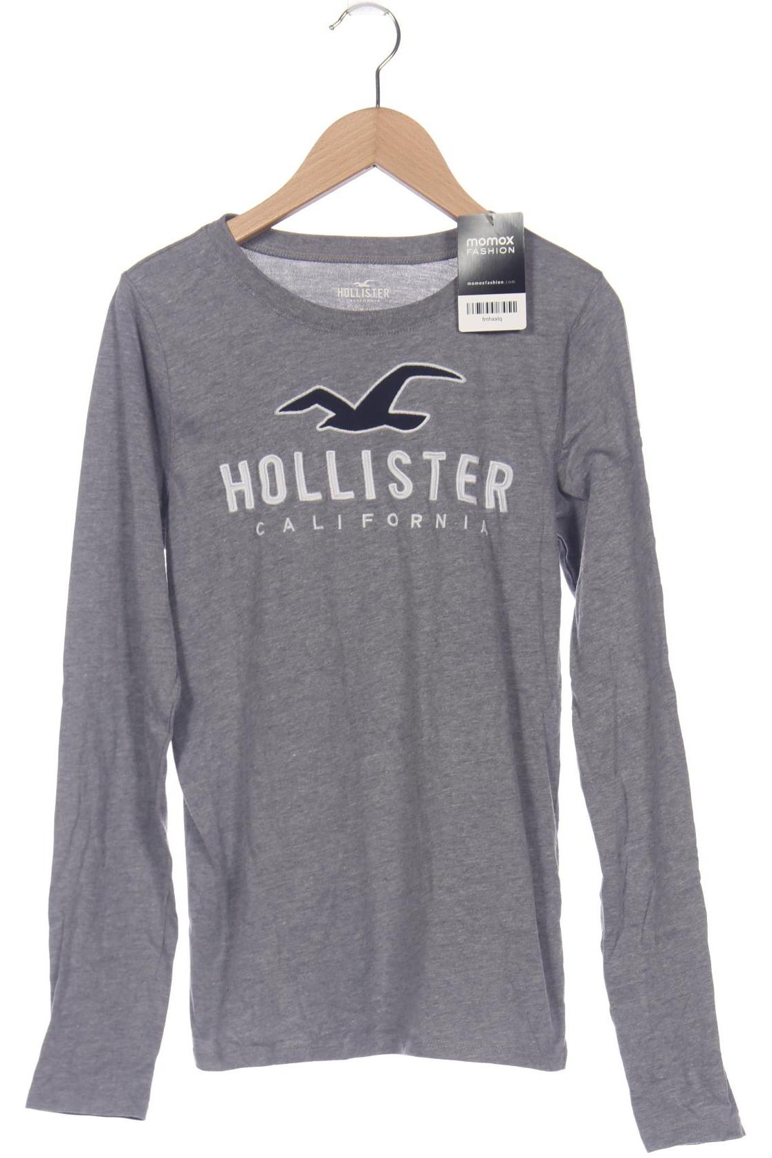 

Hollister Damen Langarmshirt, grau, Gr. 36