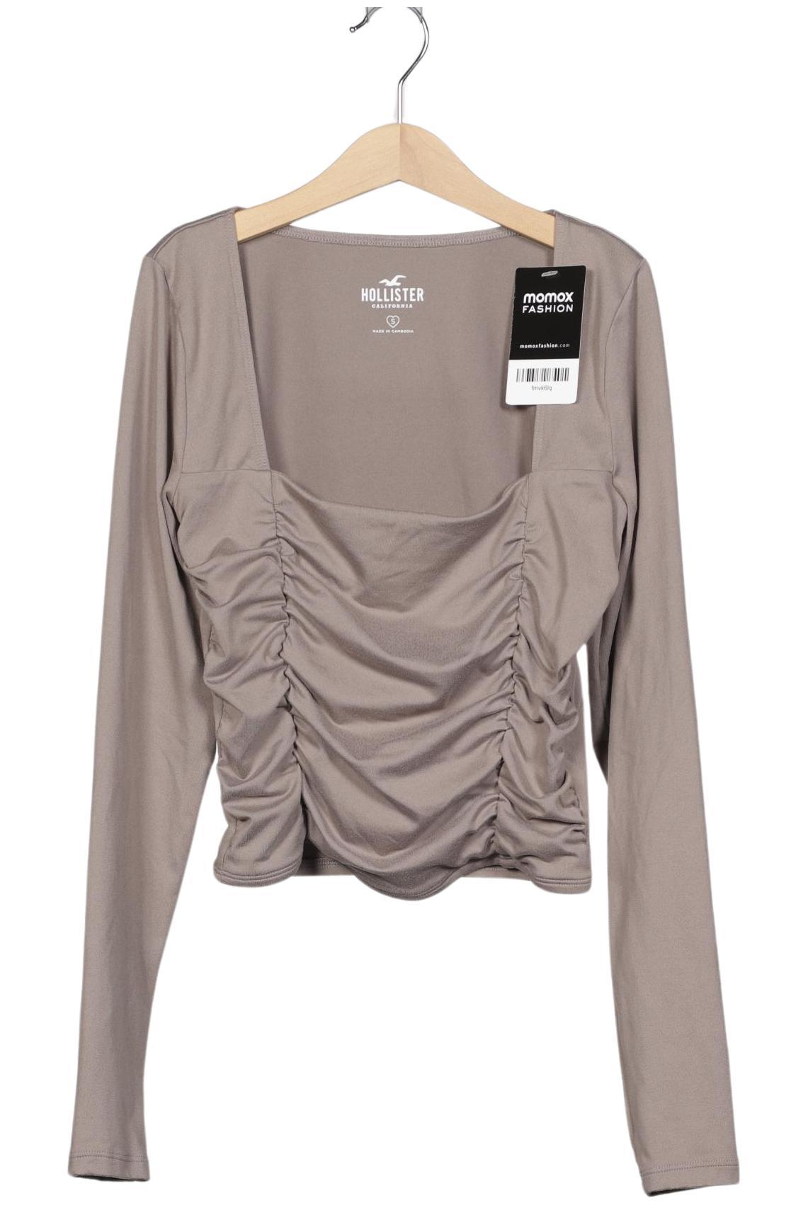 

Hollister Damen Langarmshirt, grau, Gr. 36